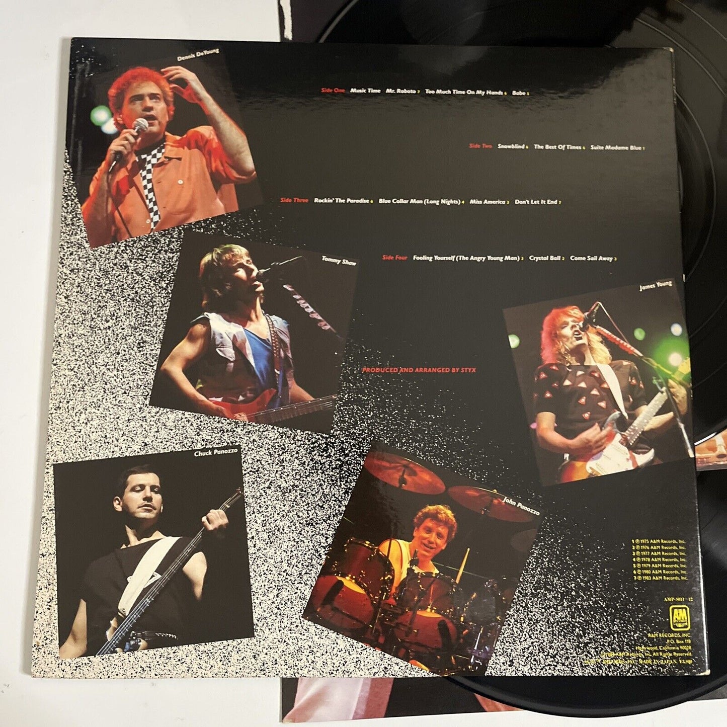 Styx – Caught In The Act Live 1984 2x LP Vinyl Gatefold Japan AMP-8011