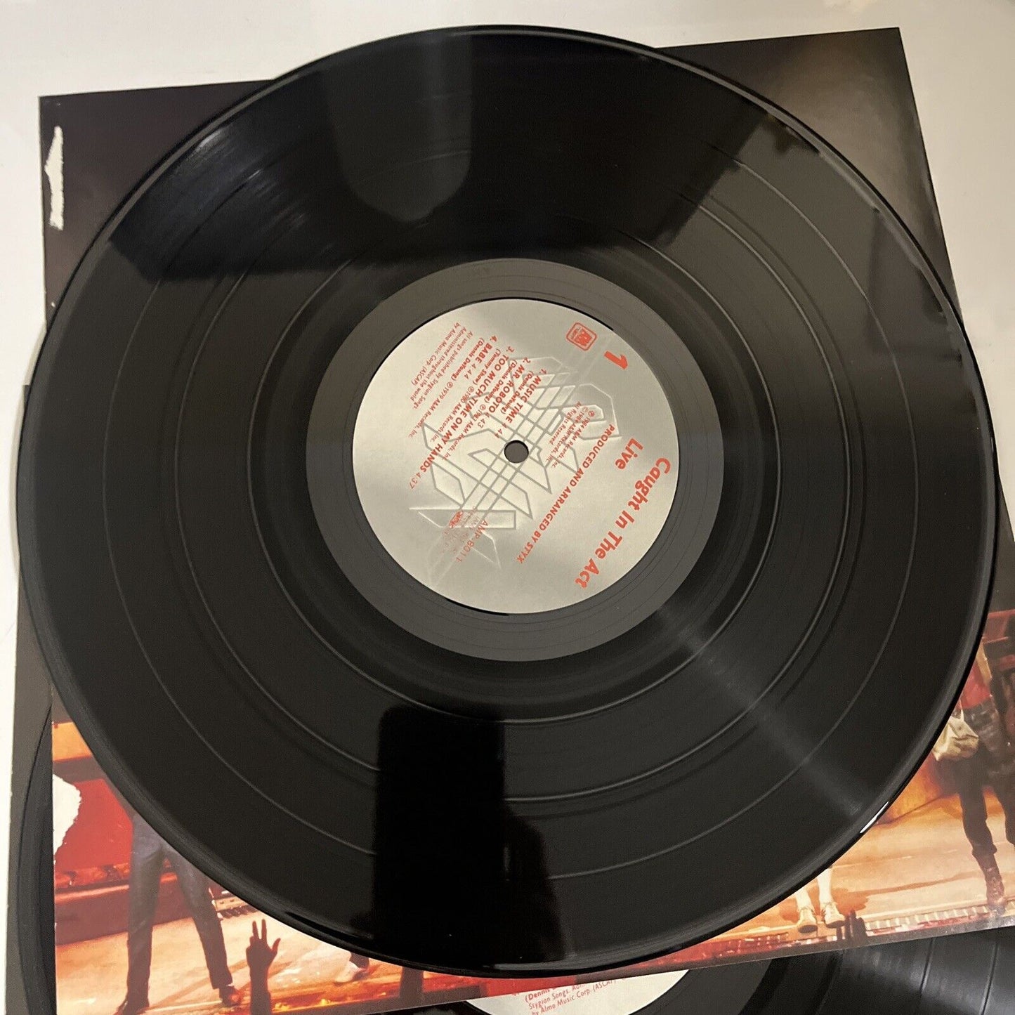 Styx – Caught In The Act Live 1984 2x LP Vinyl Gatefold Japan AMP-8011