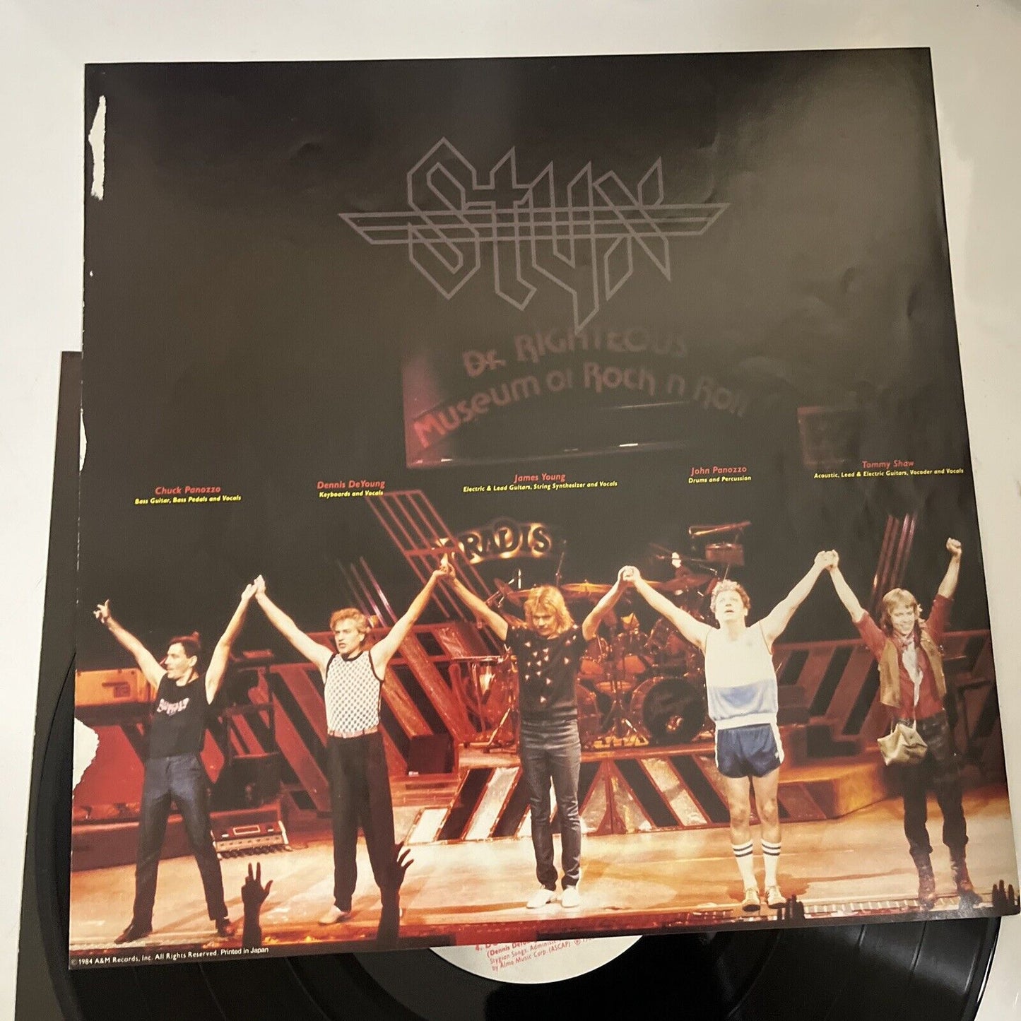 Styx – Caught In The Act Live 1984 2x LP Vinyl Gatefold Japan AMP-8011