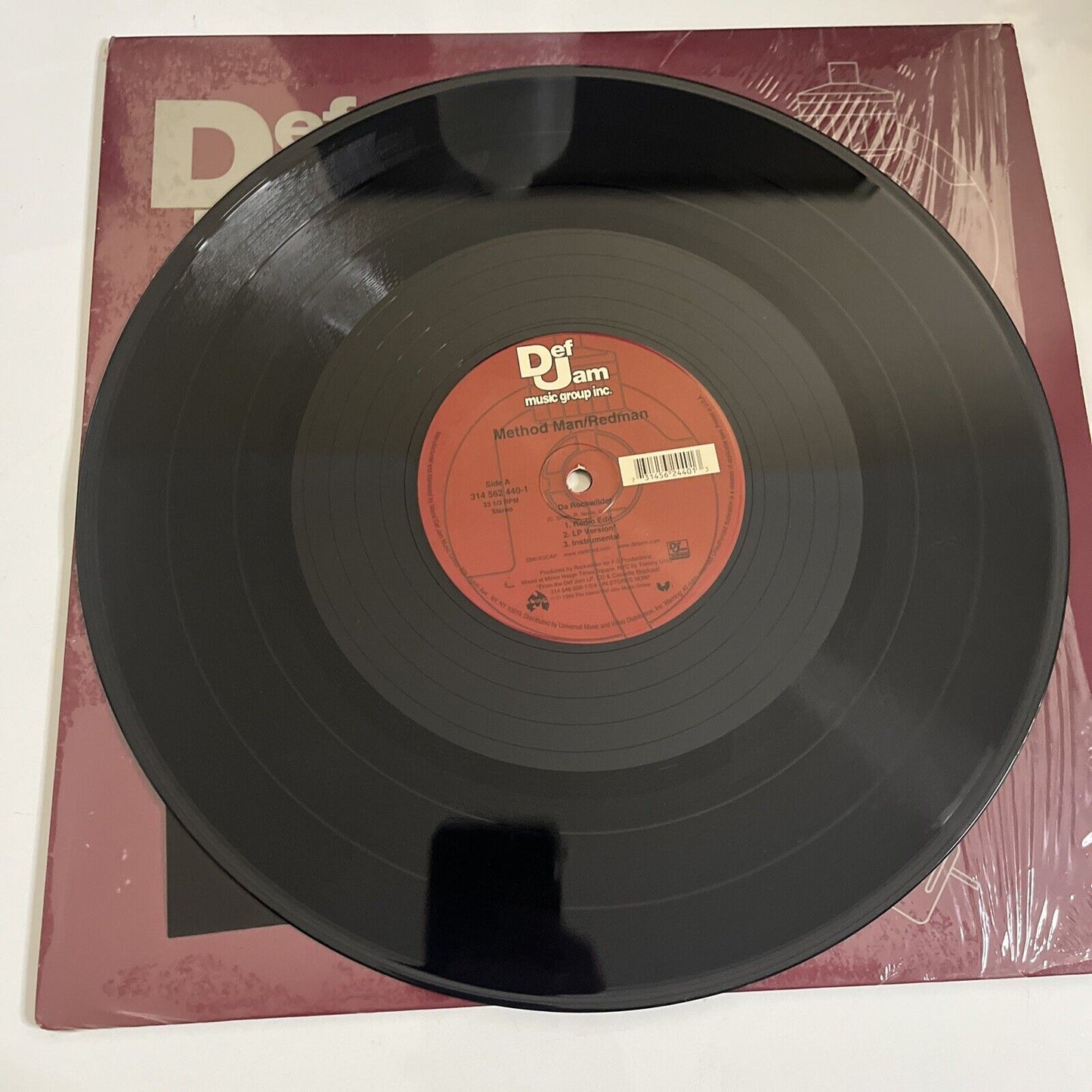 Da Rockwilder by Method Man 12" Vinyl Record 1999 Def Records