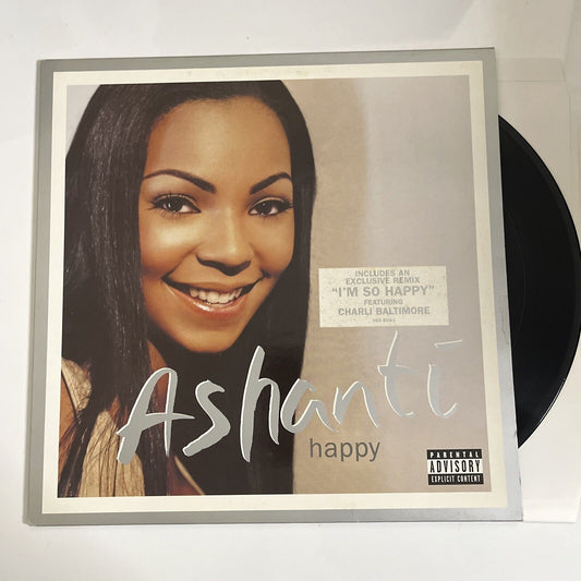 Ashanti – Happy 2002 Vinyl 12" Record 45 RPM