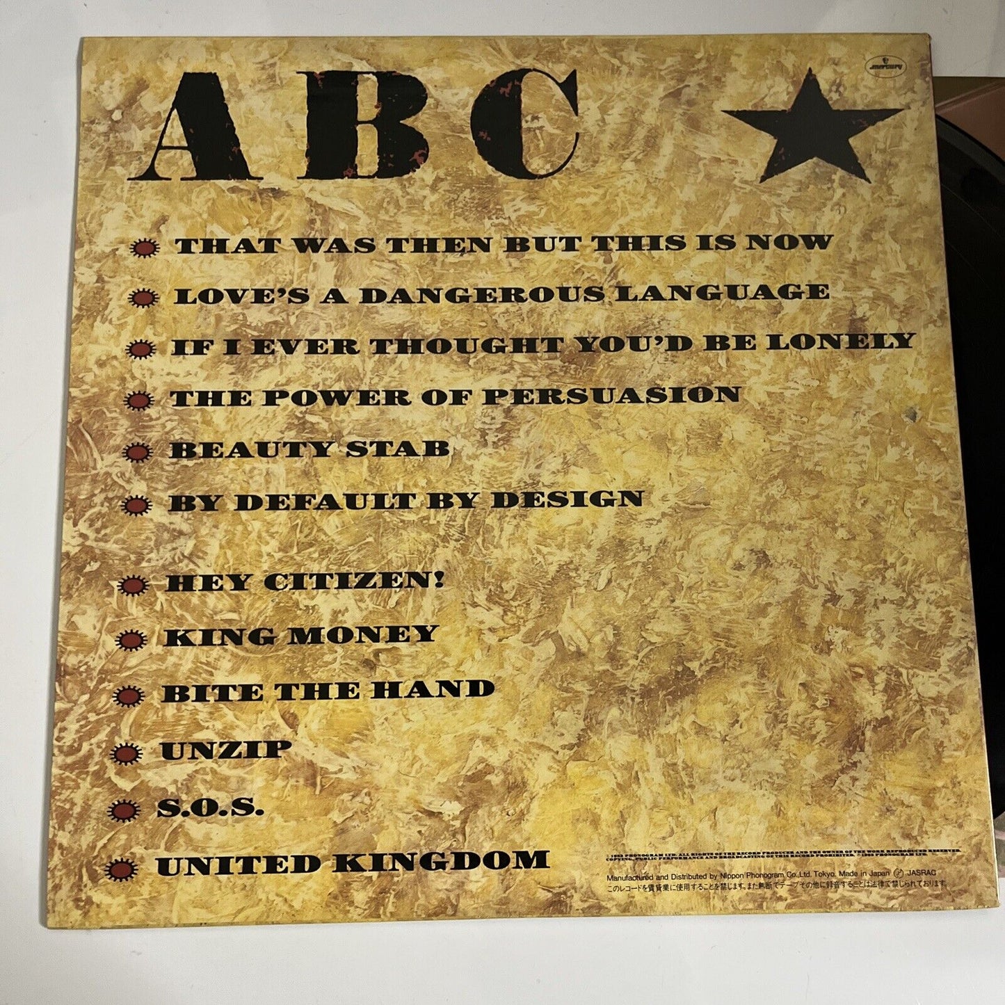 ABC – Beauty Stab 1984 LP Vinyl Record 25PP-103