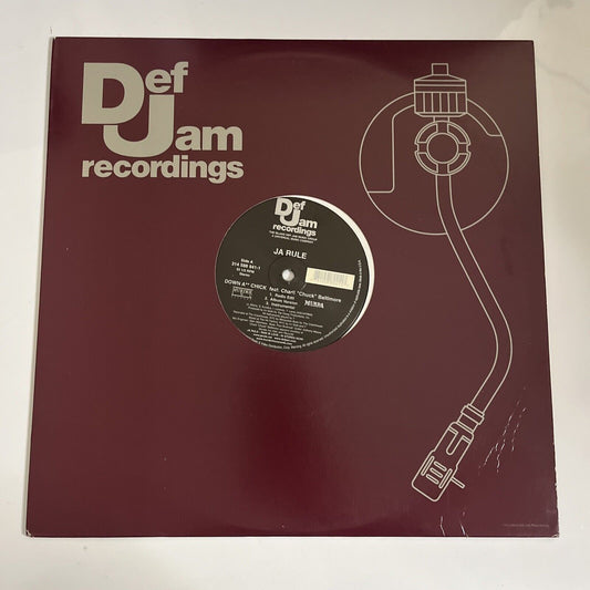 Ja Rule – Down A** Chick / Smokin And Ridin Vinyl 12" Record 2001