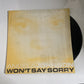 Angela Johnson – Won't Say Sorry Vinyl 12" Record 2002 PURP001