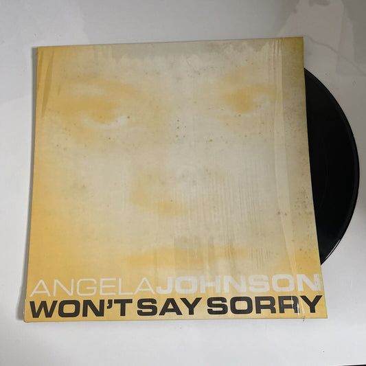 Angela Johnson – Won't Say Sorry Vinyl 12" Record 2002 PURP001