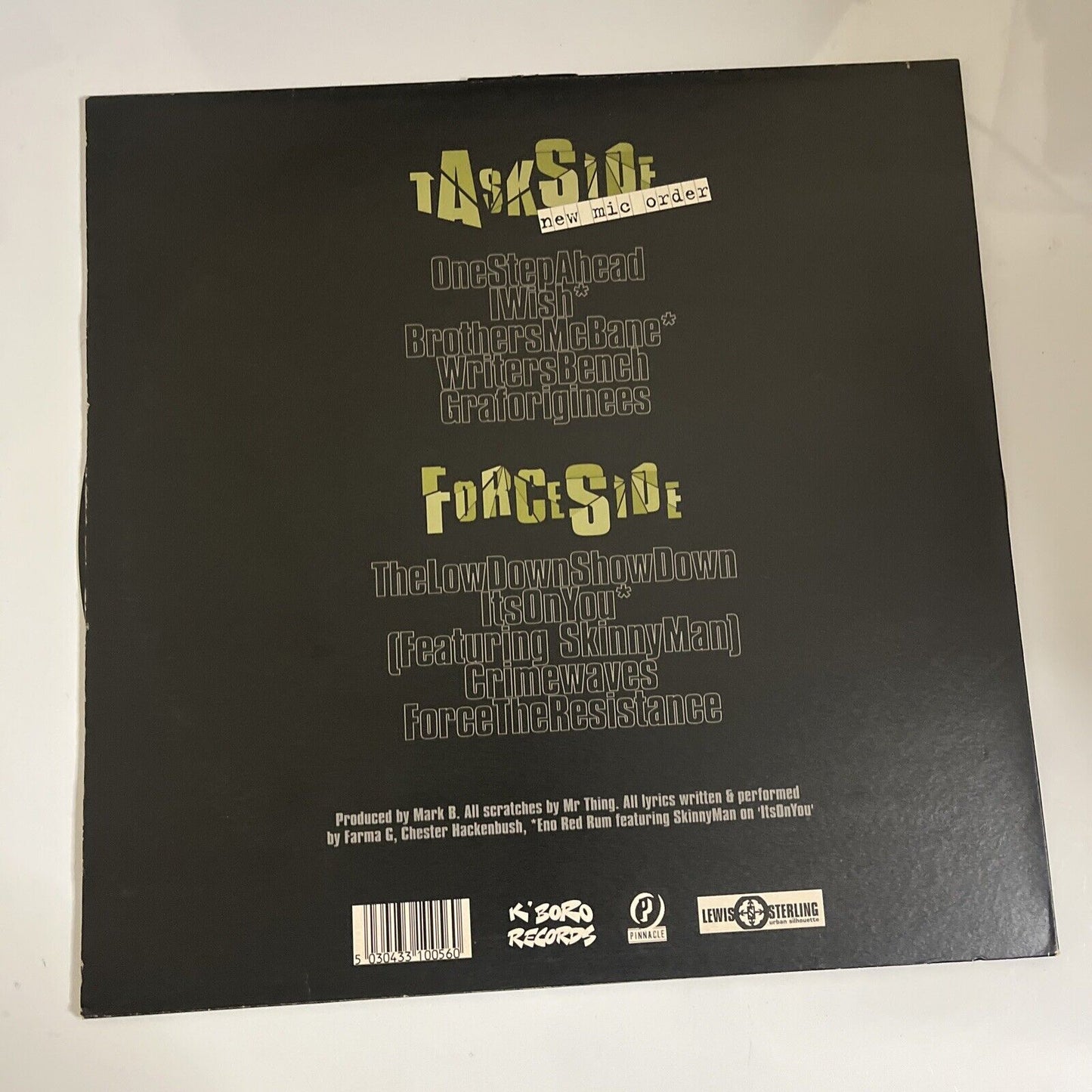 Task Force – New Mic Order LP Vinyl 1999 Record KBR 1005