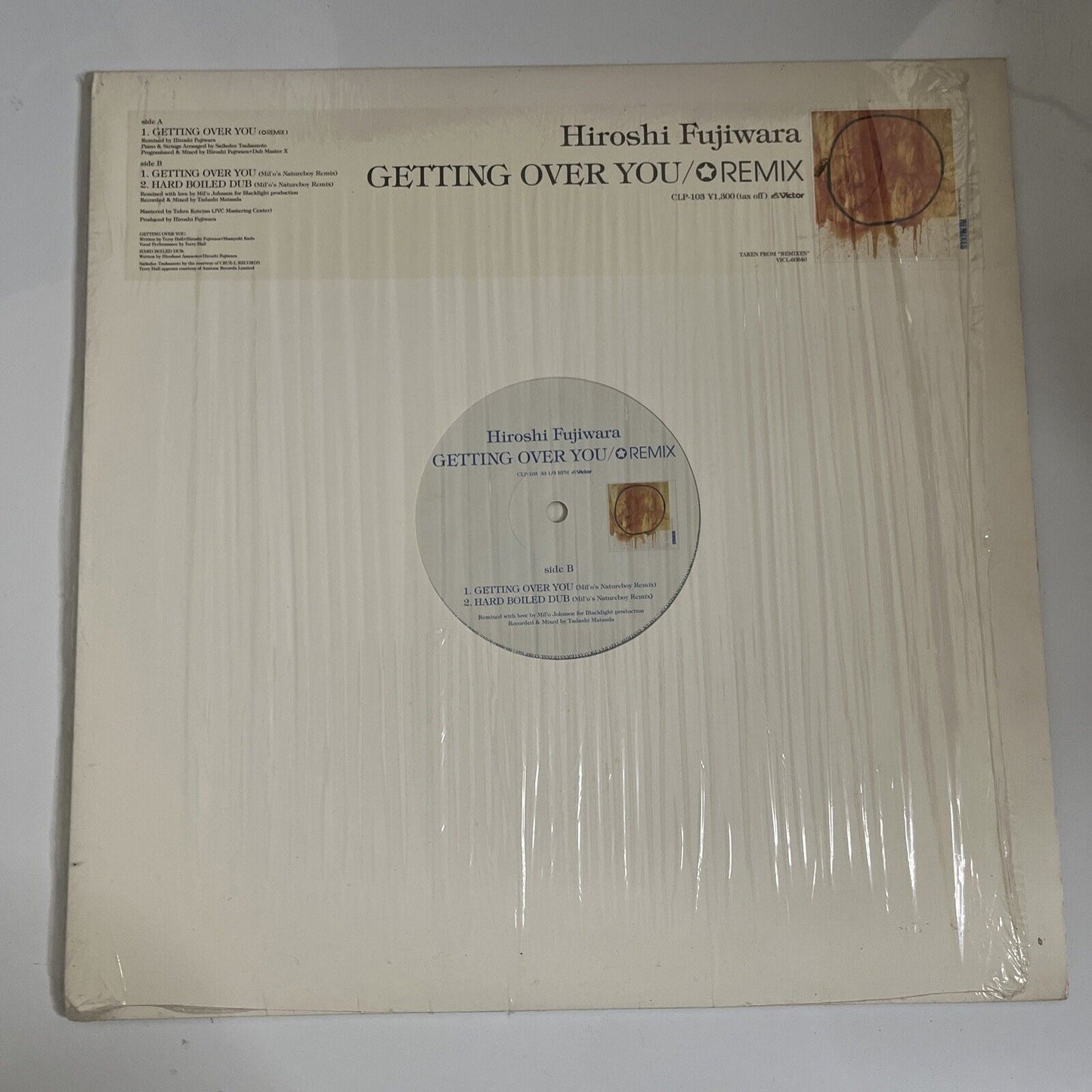 Hiroshi Fujiwara – Getting Over You Vinyl 12" Record 2000 CLP-103