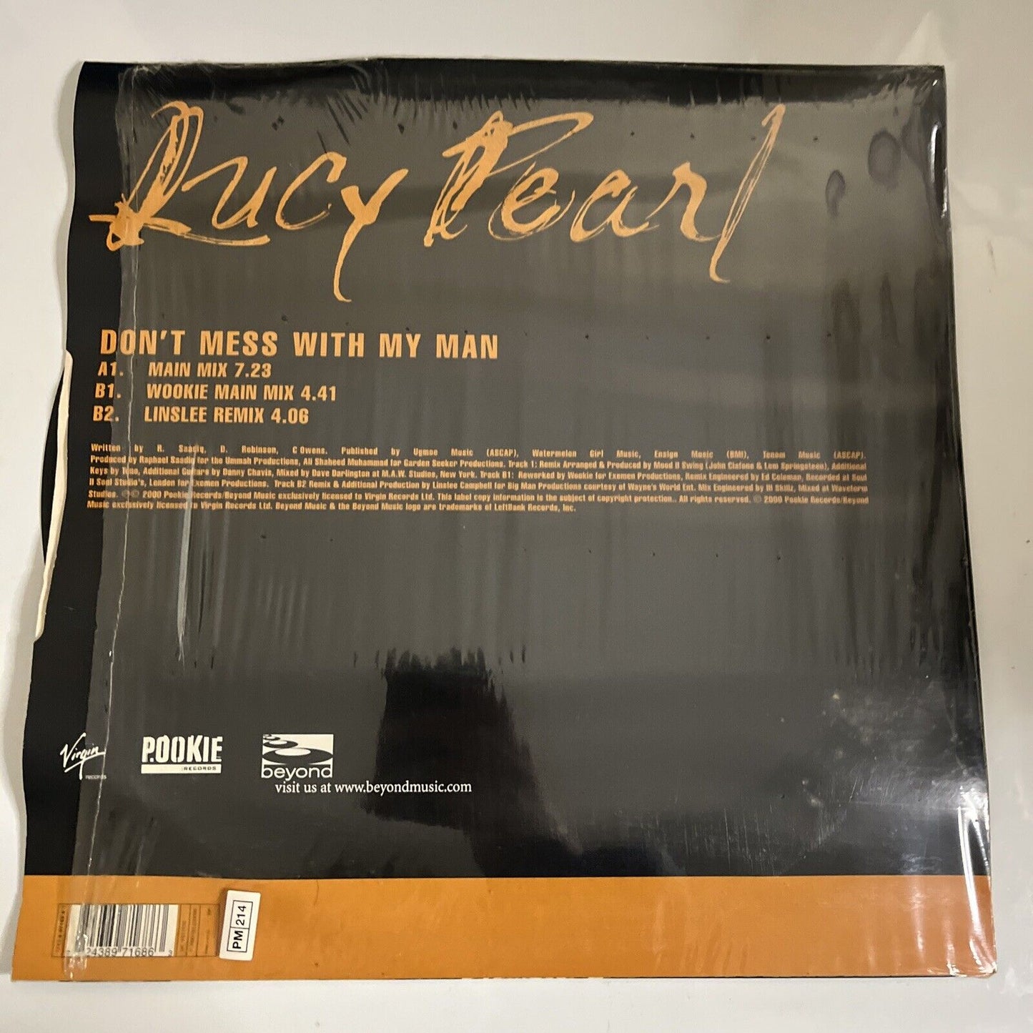Lucy Pearl – Don't Mess With My Man 12" Vinyl 2000 Record
