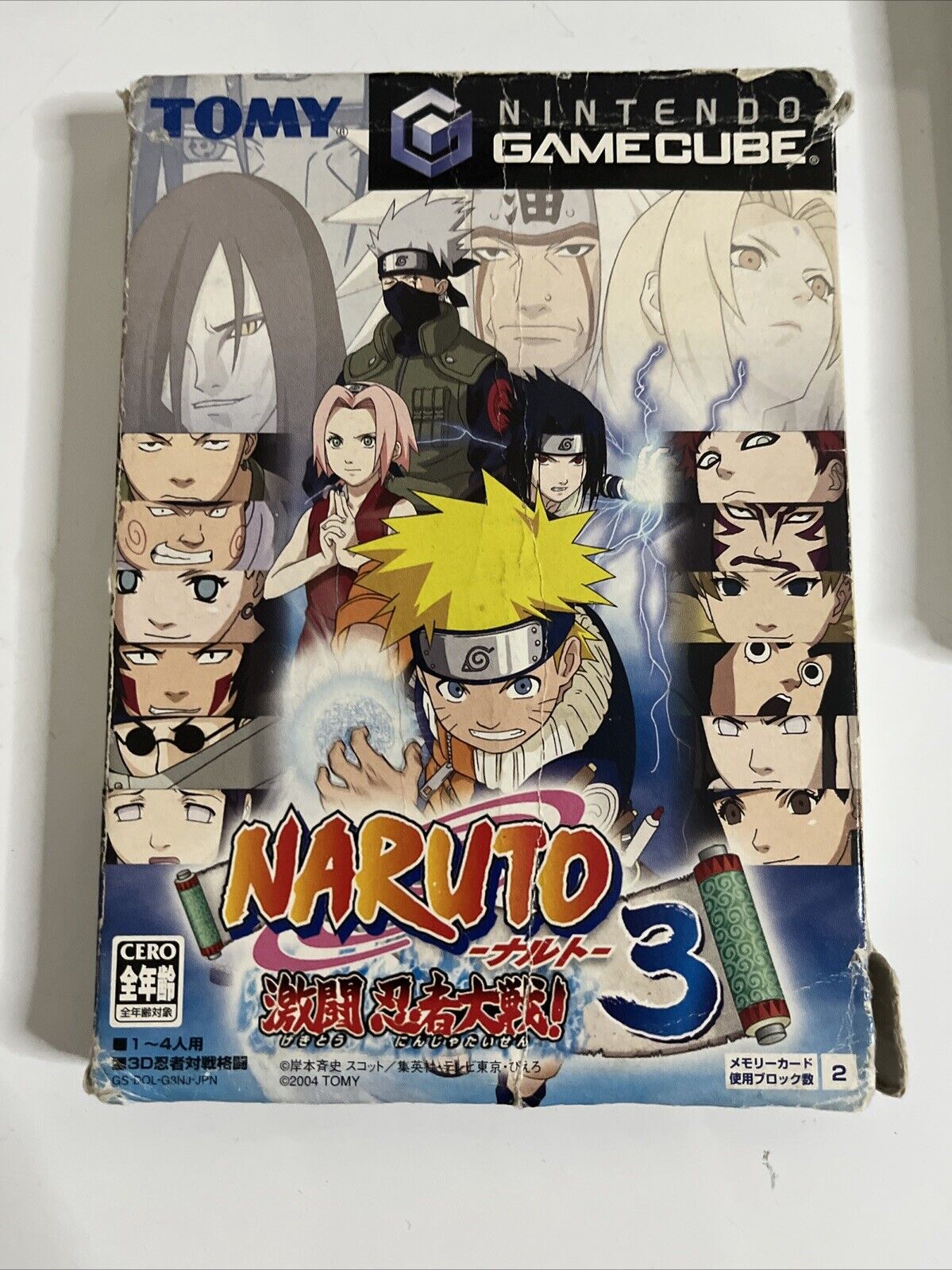 Naruto Clash of the Ninja 3 GC Nintendo GameCube NTSC-J JAPAN 2004 Game Complete