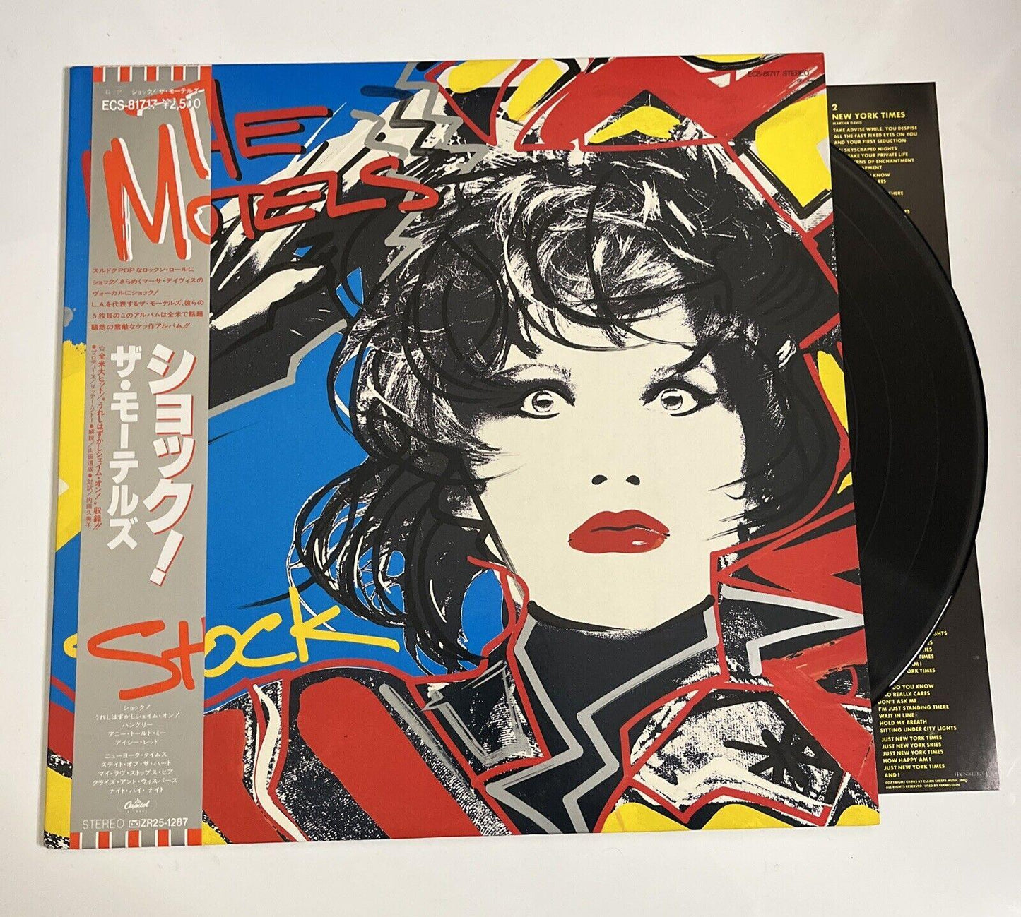 The Motels – Shock LP 1985 Vinyl Record Obi Japan Capitol Records ECS-81717