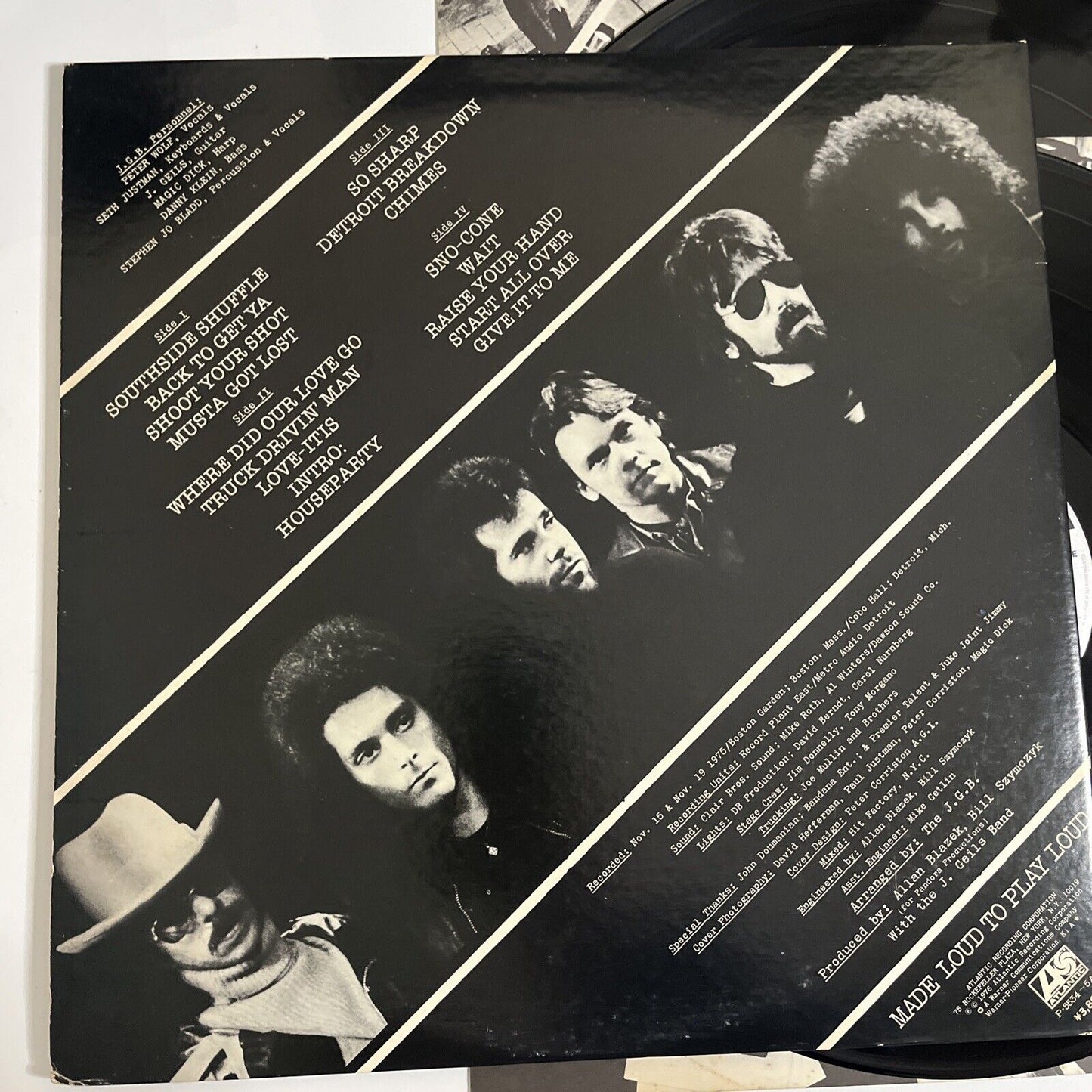 The J. Geils Band – Live Blow Your Face Out 1976 2x LP Vinyl Gatefold Obi Japan