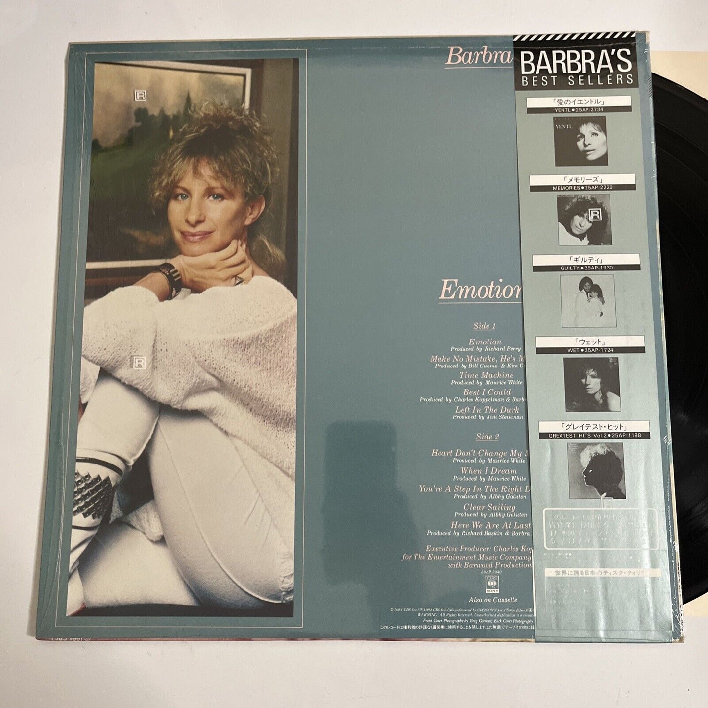 Barbra Streisand – Emotion 1984 LP Vinyl Record Obi Japan 25AP 2940