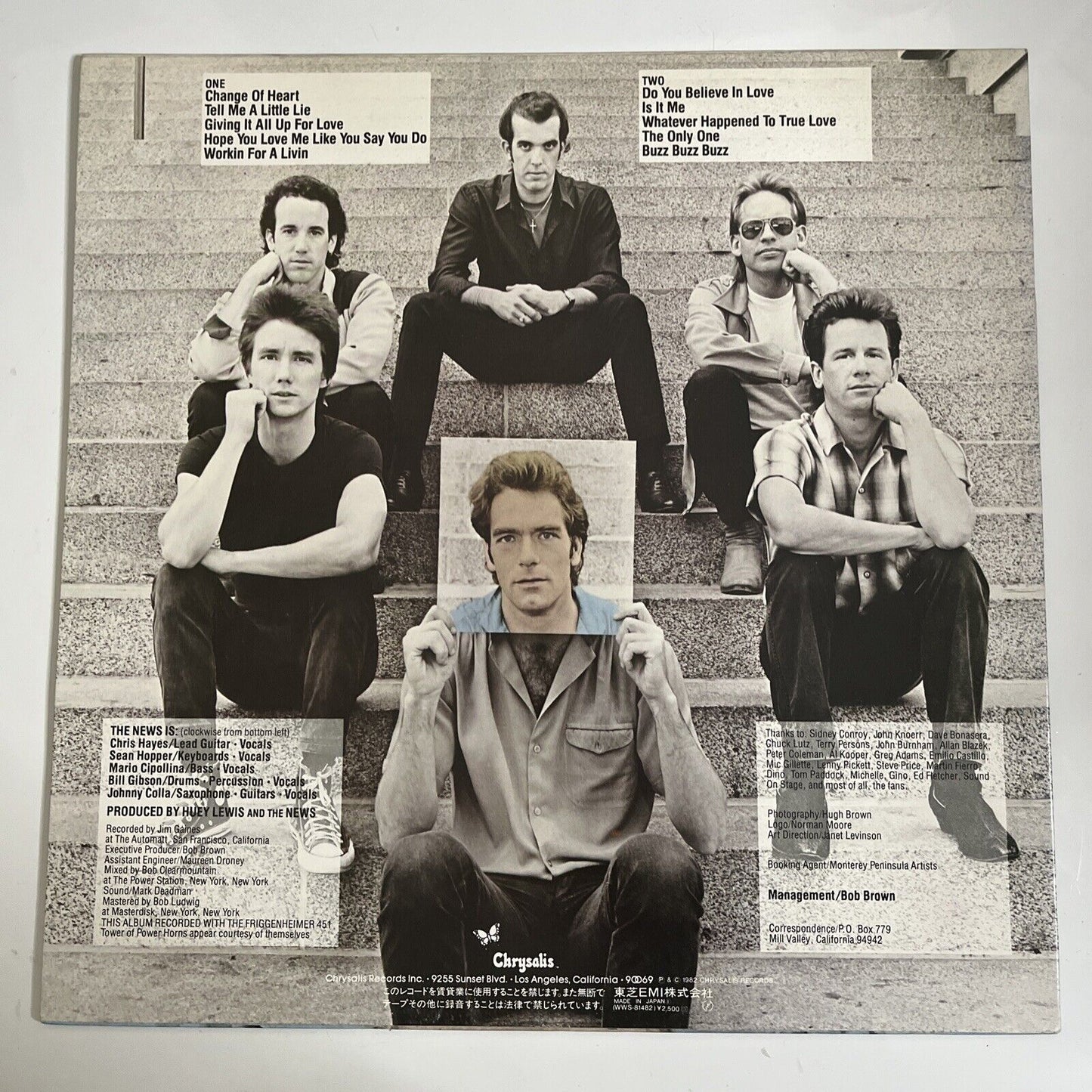 Huey Lewis And The News – ‎Picture This 1982 LP Vinyl Record Chrysalis WWS-81482