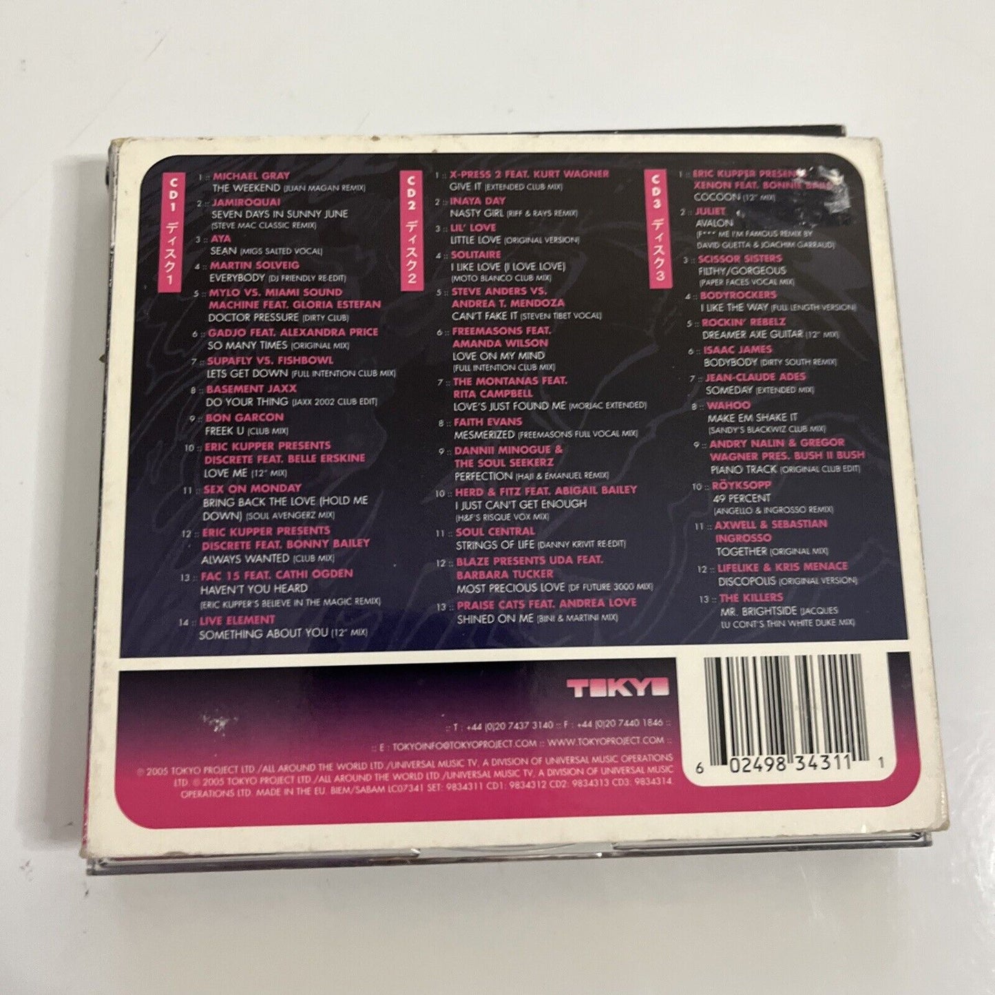 Tokyo Project Presents The Collection (CD, 2005, 3-Disc Set) Digipak Album