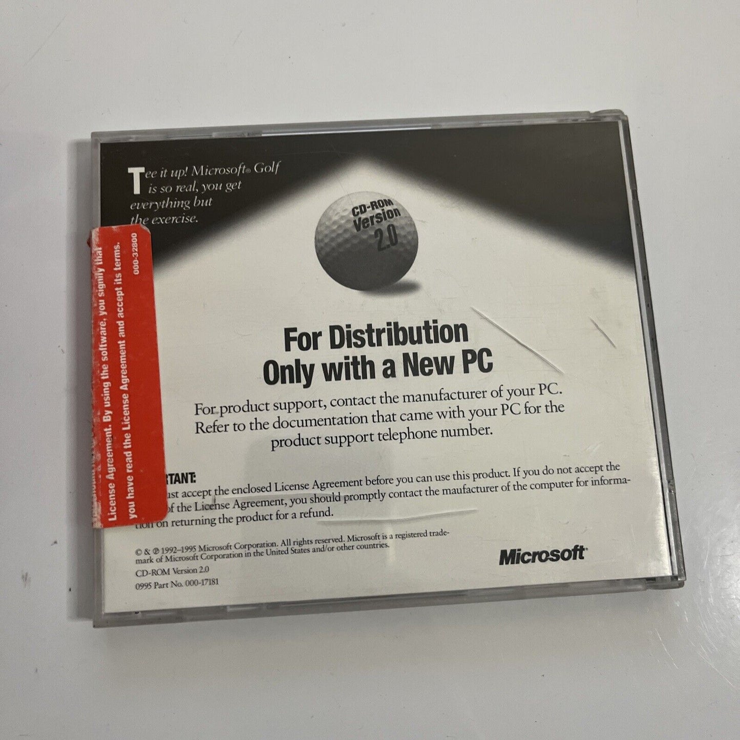 Microsoft Golf 2.0 for PC Windows 3.1 95 1995 Game