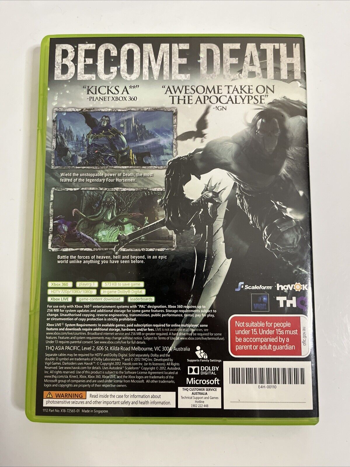 Darksiders 2  Microsoft XBOX 360 PAL 2012 Complete