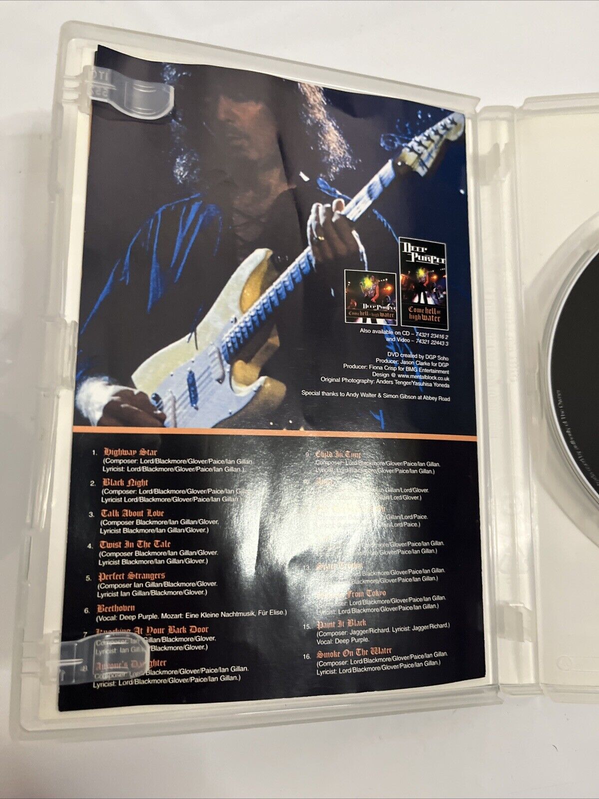 Come Hell or High Water by Deep Purple (DVD, 2001) All Regions