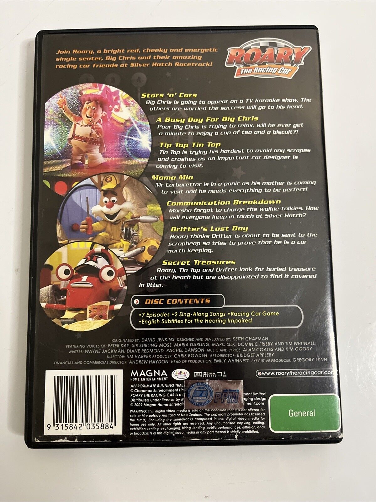 Roary the Racing Car - Stars 'n' Cars (DVD, 2008)  Region 4