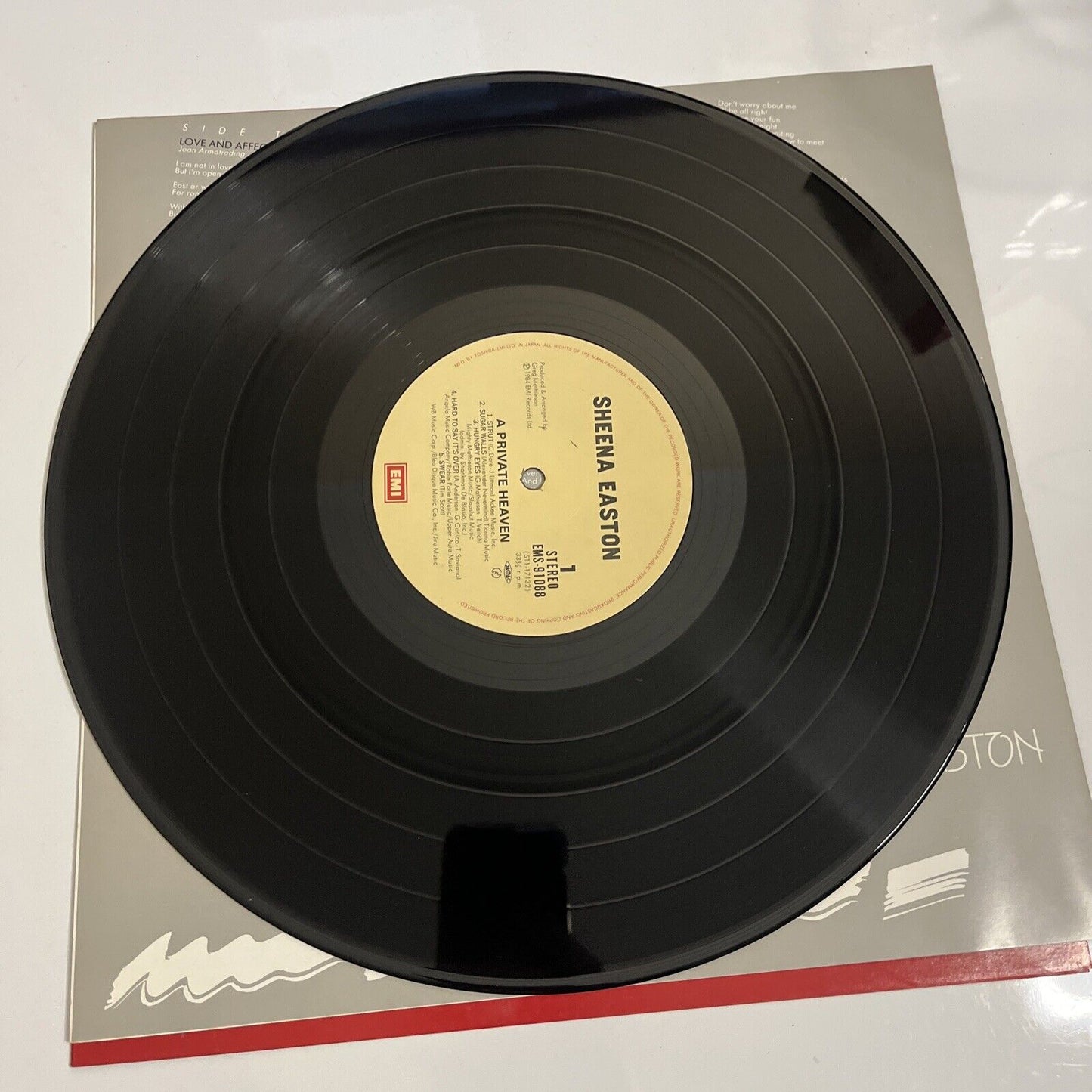 Sheena Easton – A Private Heaven 1984 LP Vinyl Record Japan EMI Poster EMS-91088