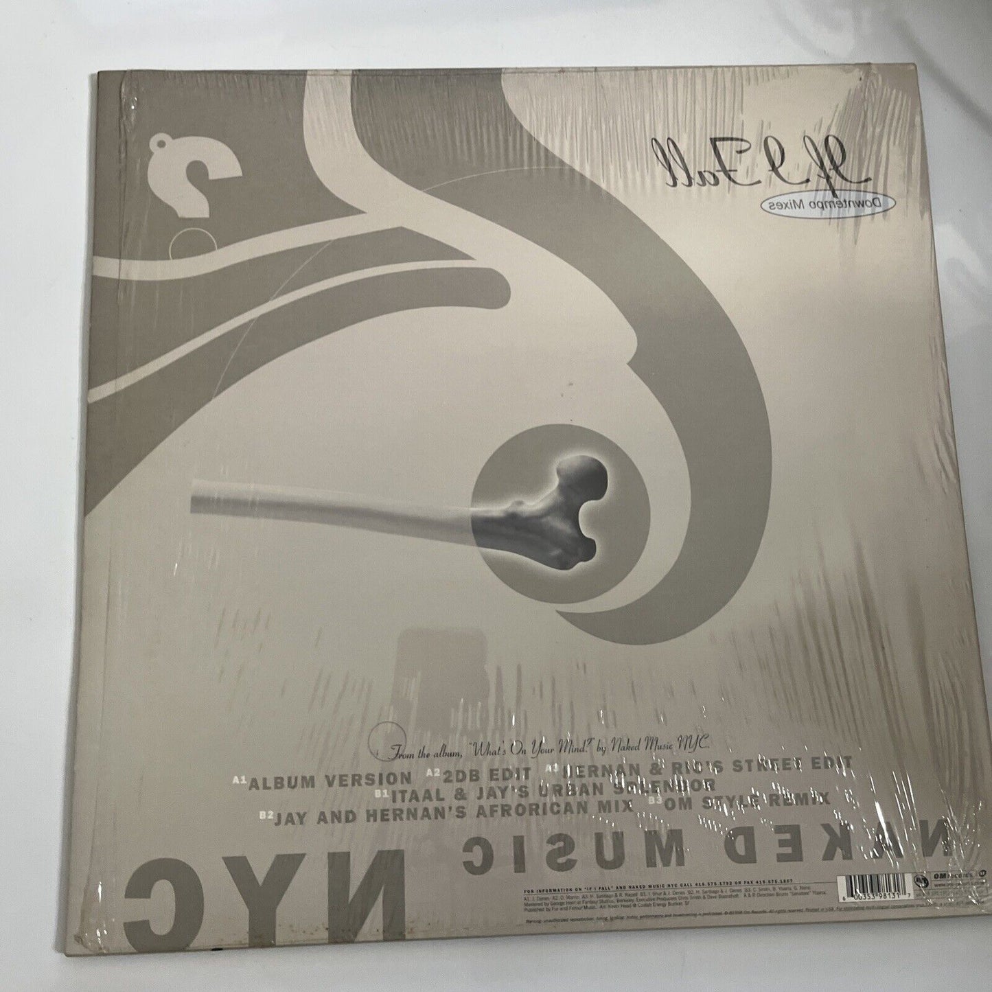 Naked Music NYC – If I Fall (Downtempo Mixes) 12" Vinyl Record 1998 OM 013 SV