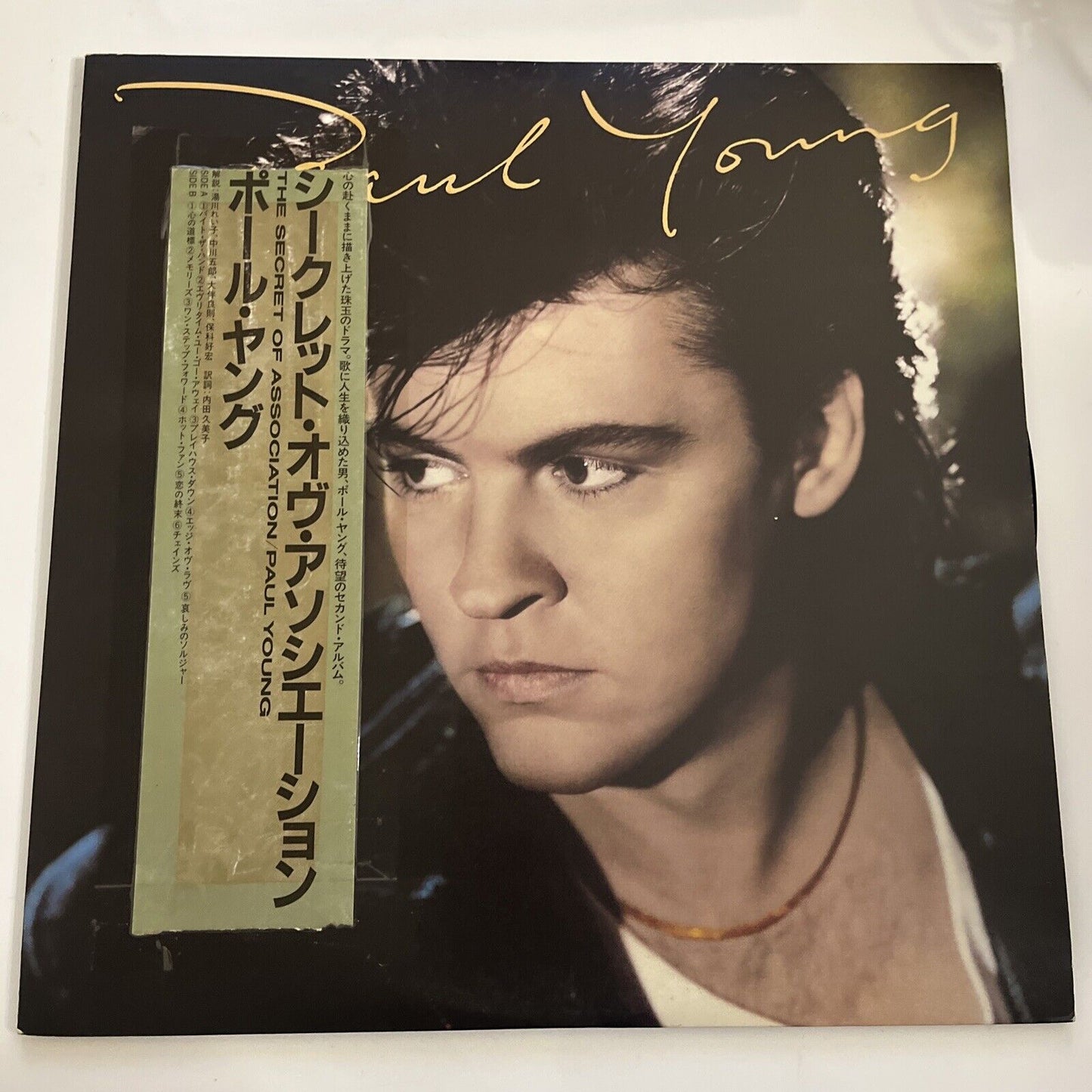 Paul Young – The Secret Of Association LP 1985 Vinyl Promo Epic Record 28-3P-600