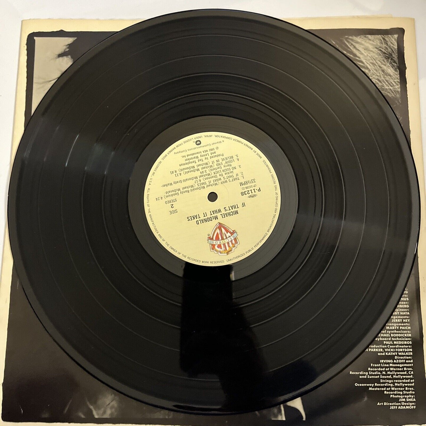 Michael McDonald – If That's What It Takes 1982 LP Vinyl Warner Bros P-11238