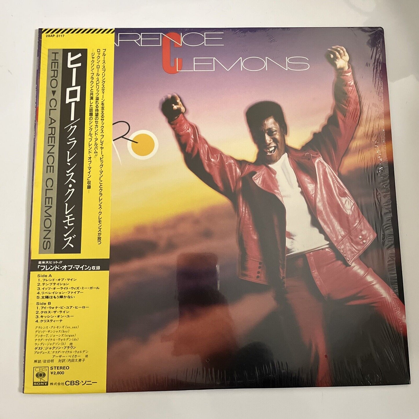 Clarence Clemons – Hero 1985 LP Vinyl CBS Sony Records 28AP 3117