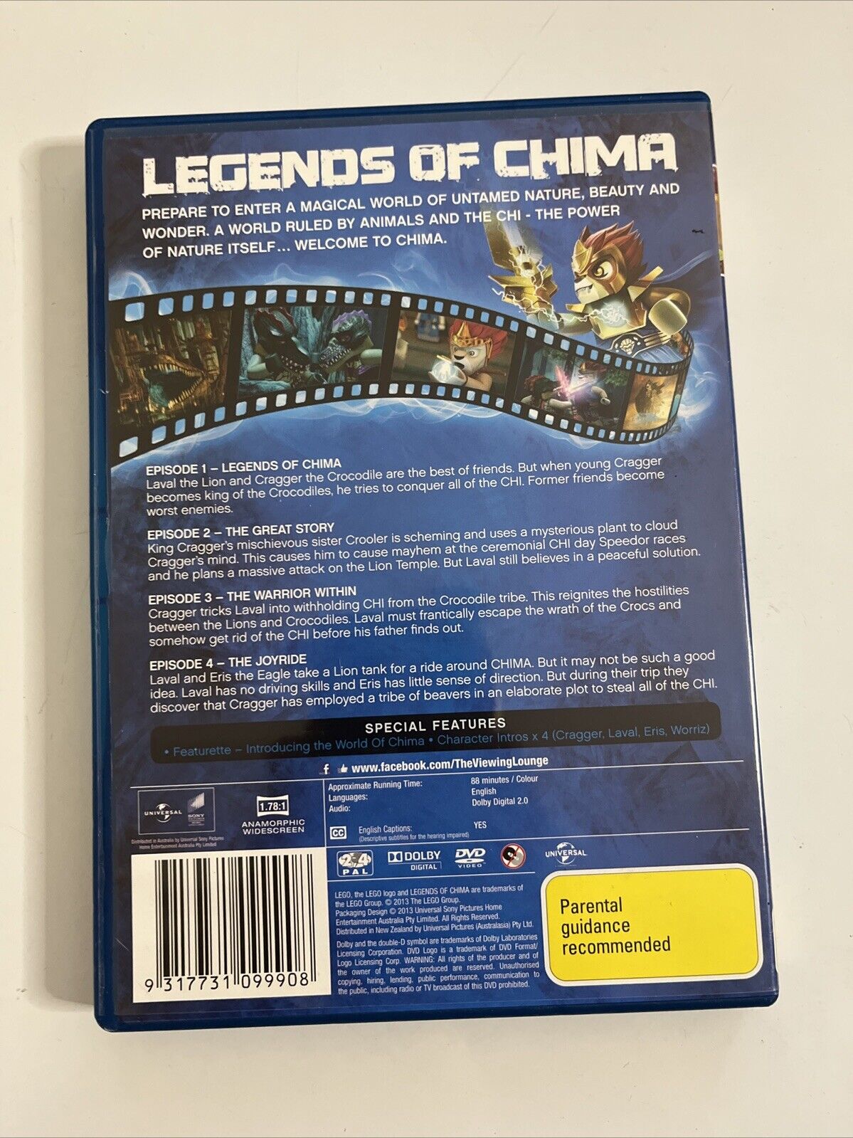 LEGO Legends of Chima : Vol 1 (DVD, 2013) Region 4