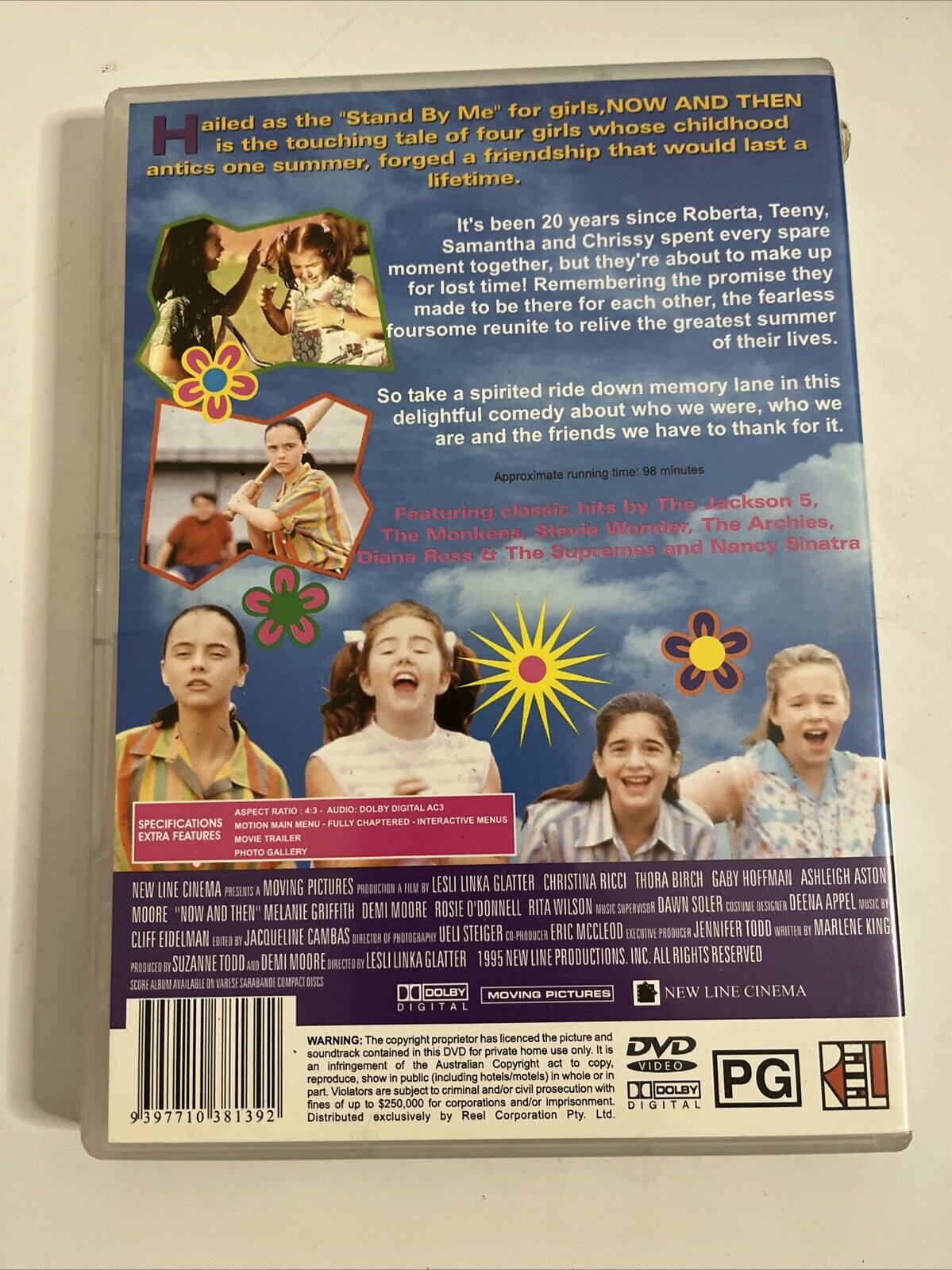 Now and Then (DVD, 1995) Demi Moore, Melanie Griffith Region 4