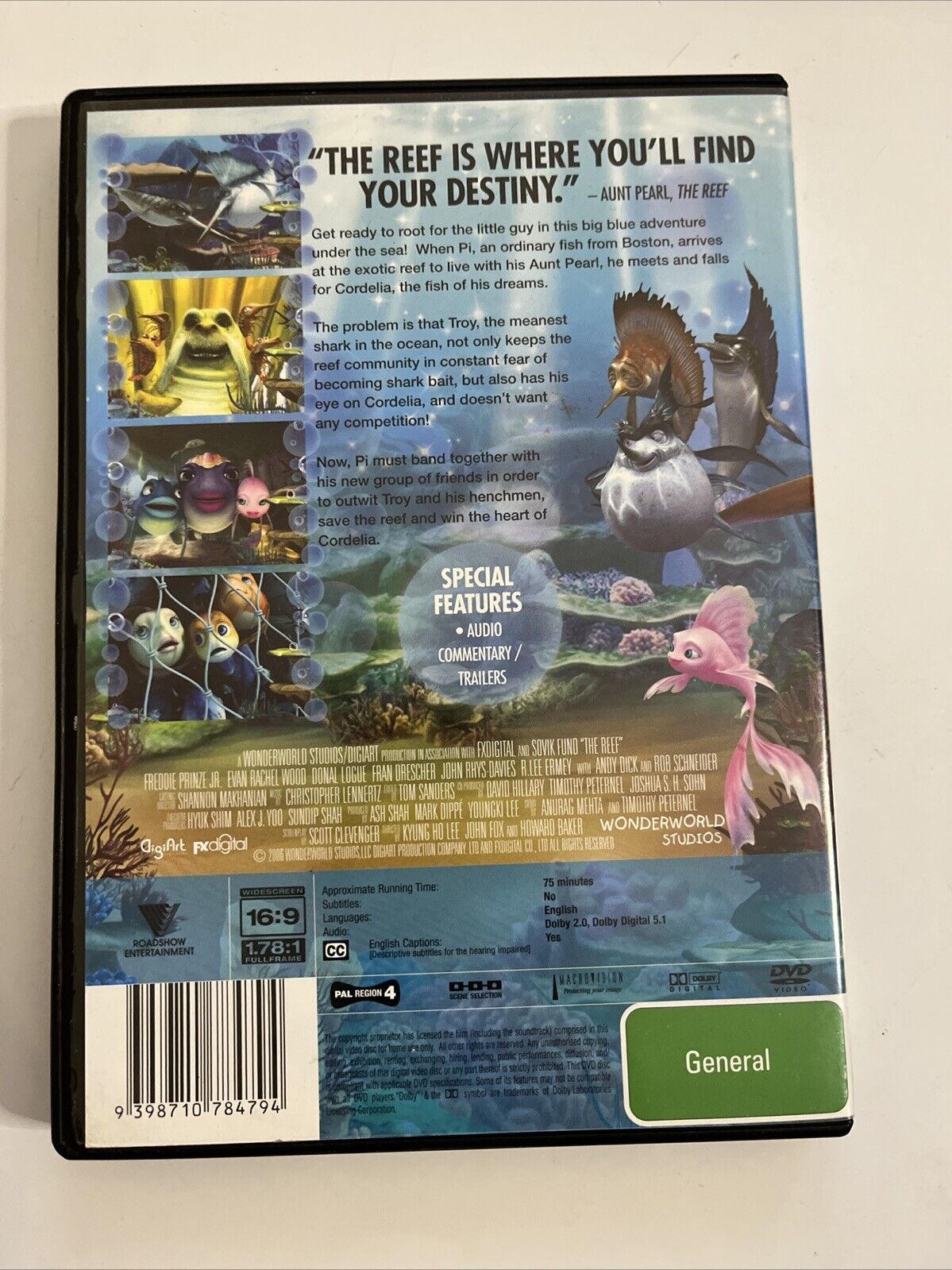 The Reef (DVD, 2007) Animated Film Region 4