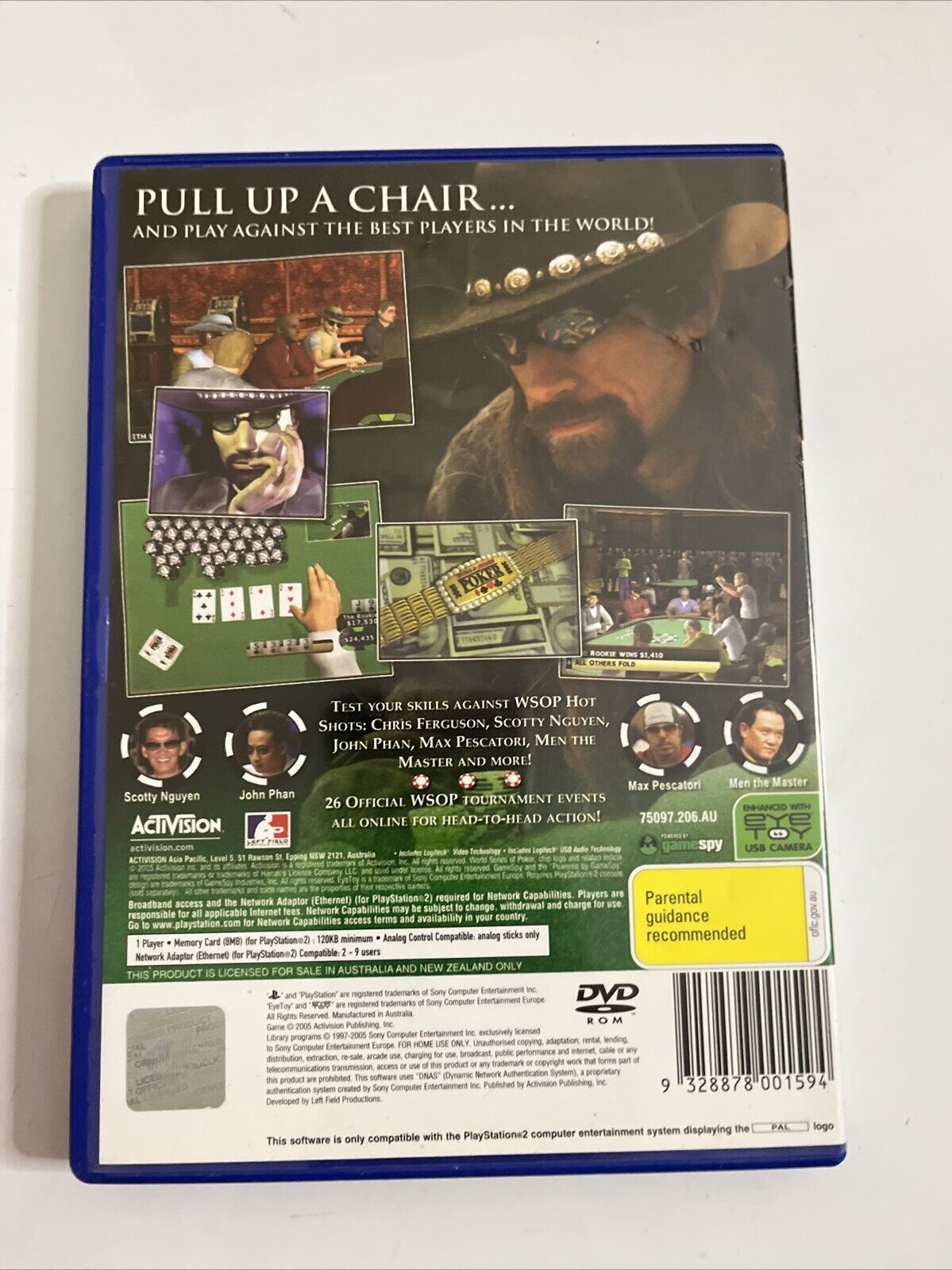 World Series Of Poker  PS2 Sony PlayStation 2 PAL 2005 Game
