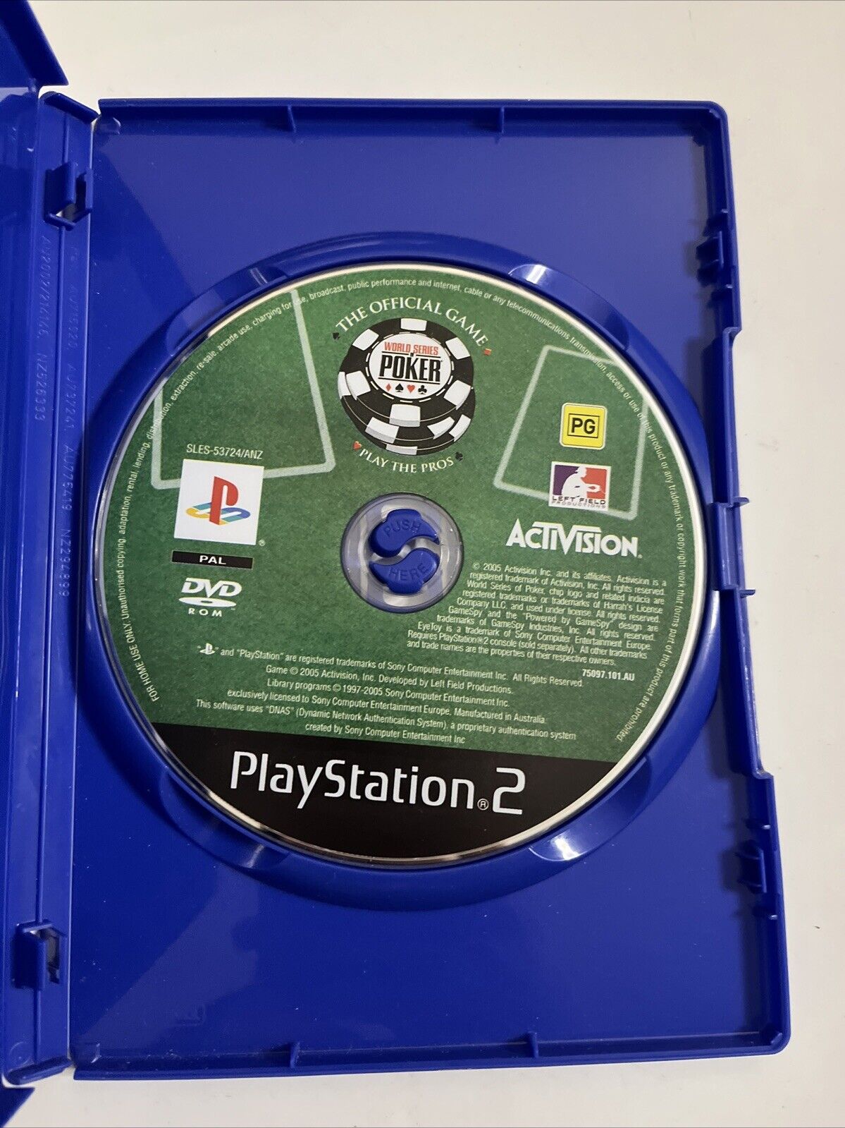 World Series Of Poker  PS2 Sony PlayStation 2 PAL 2005 Game