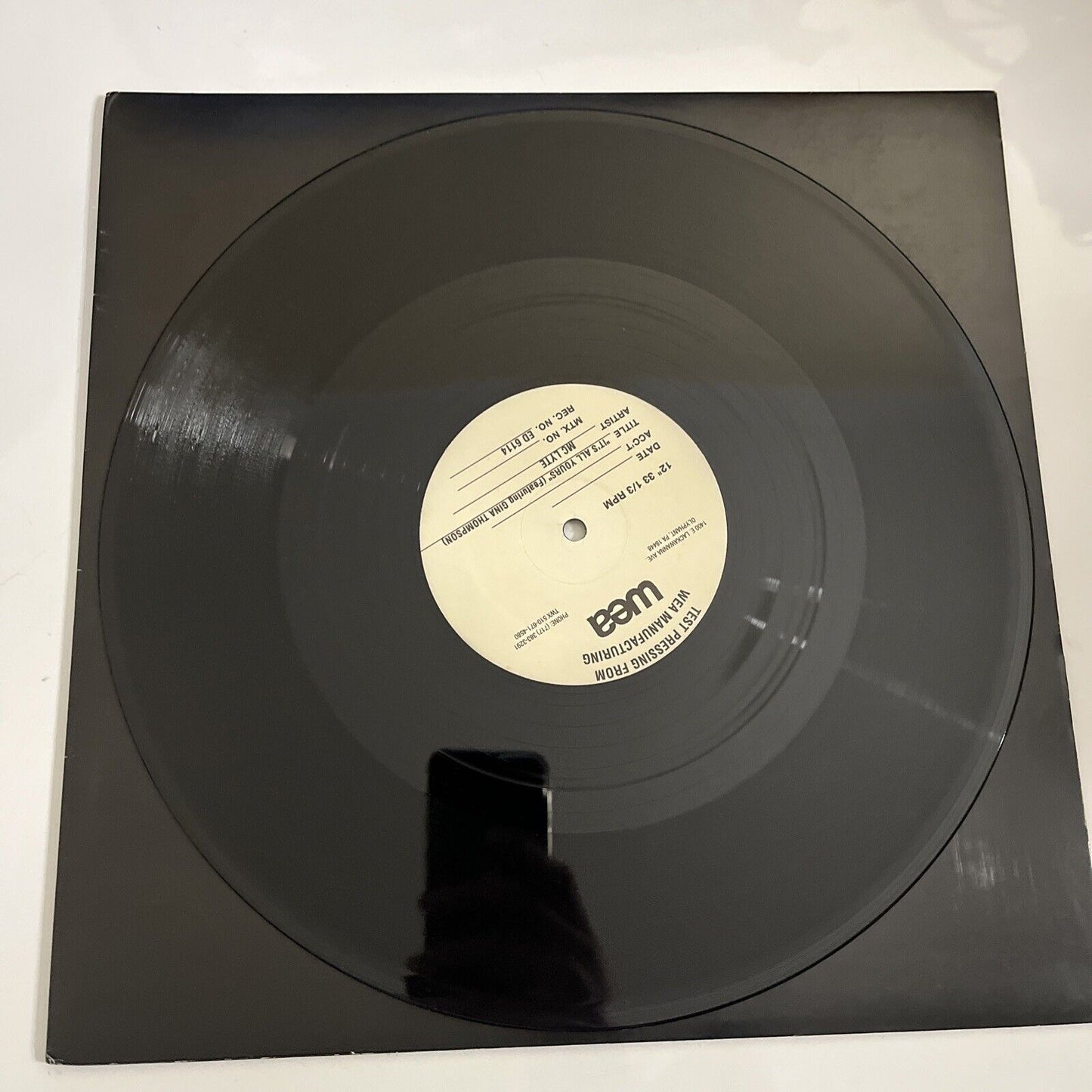 MC Lyte Featuring Gina Thompson – It's All Yours 12" Vinyl Record 1998 Promo