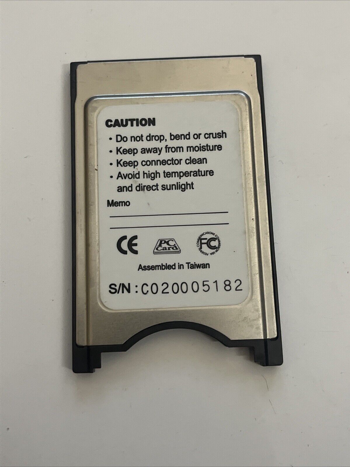 Princeton Compact Flash F Adapter PCMCIA PC Card Type II PCF-AD for Laptop