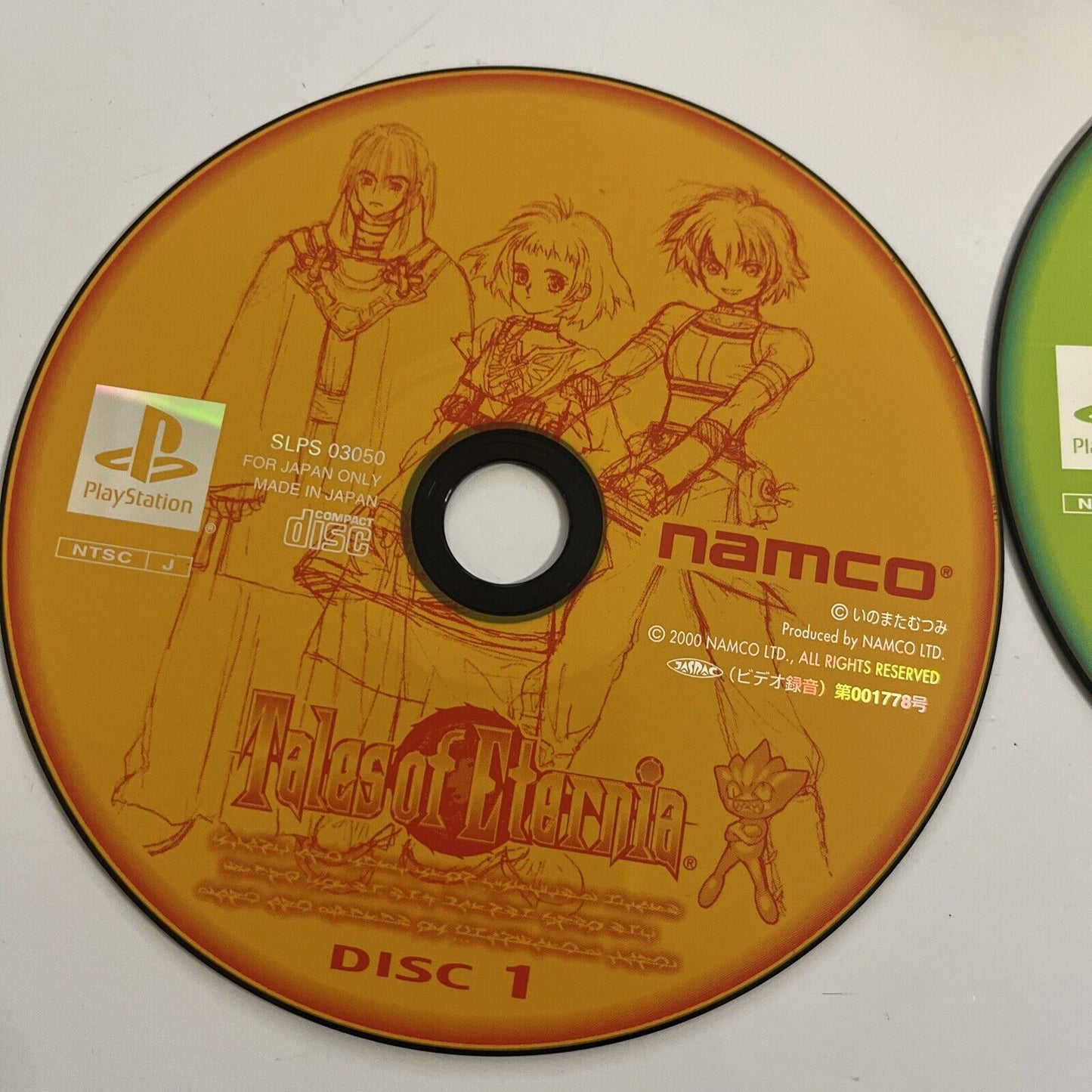 Tales Of Eternia  PS1 Sony PlayStation NTSC-J JAPAN Namco RPG Obi Game Complete