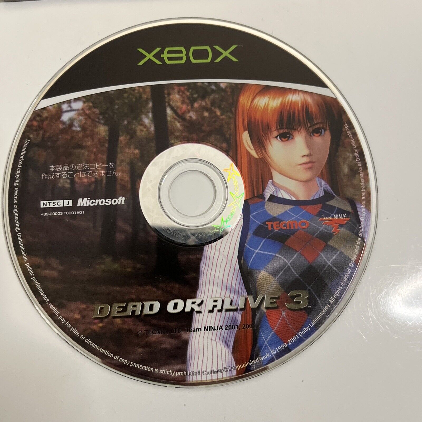 Dead Or Alive 3 Microsoft XBOX Original NTSC-J JAPAN Fighting 2002