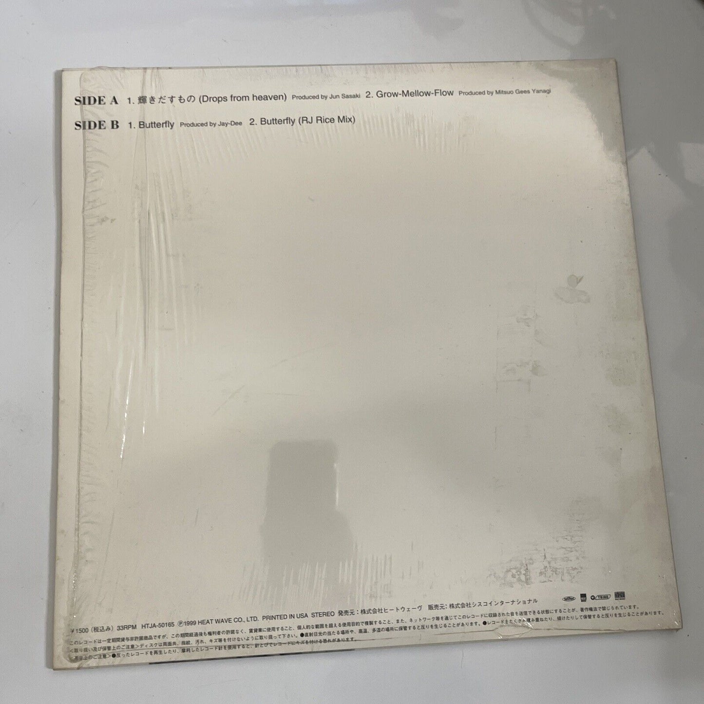 ZOOCO – Drops from Heaven 輝き出すもの 12" Vinyl Record 1999 HTJA-50165