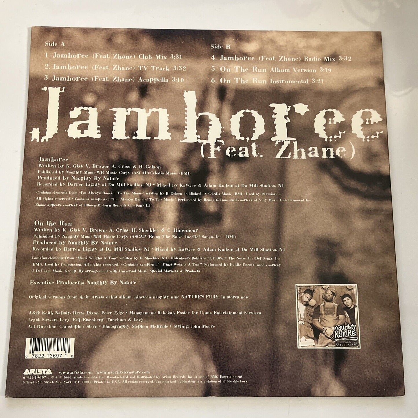 Jamboree by Naughty by Nature 12" Vinyl Record 1999 Arista