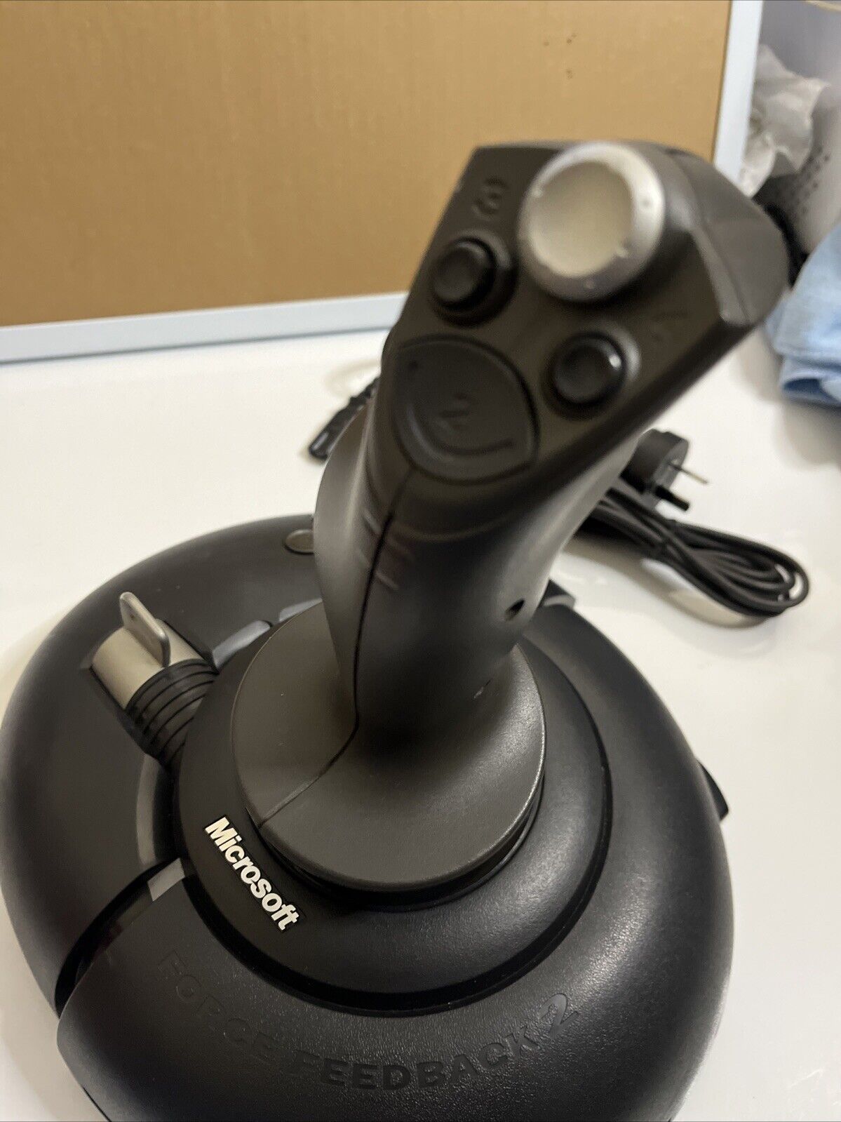 Microsoft  SideWinder Force Feedback 2 Joystick Flight Simulator Black X05-92622