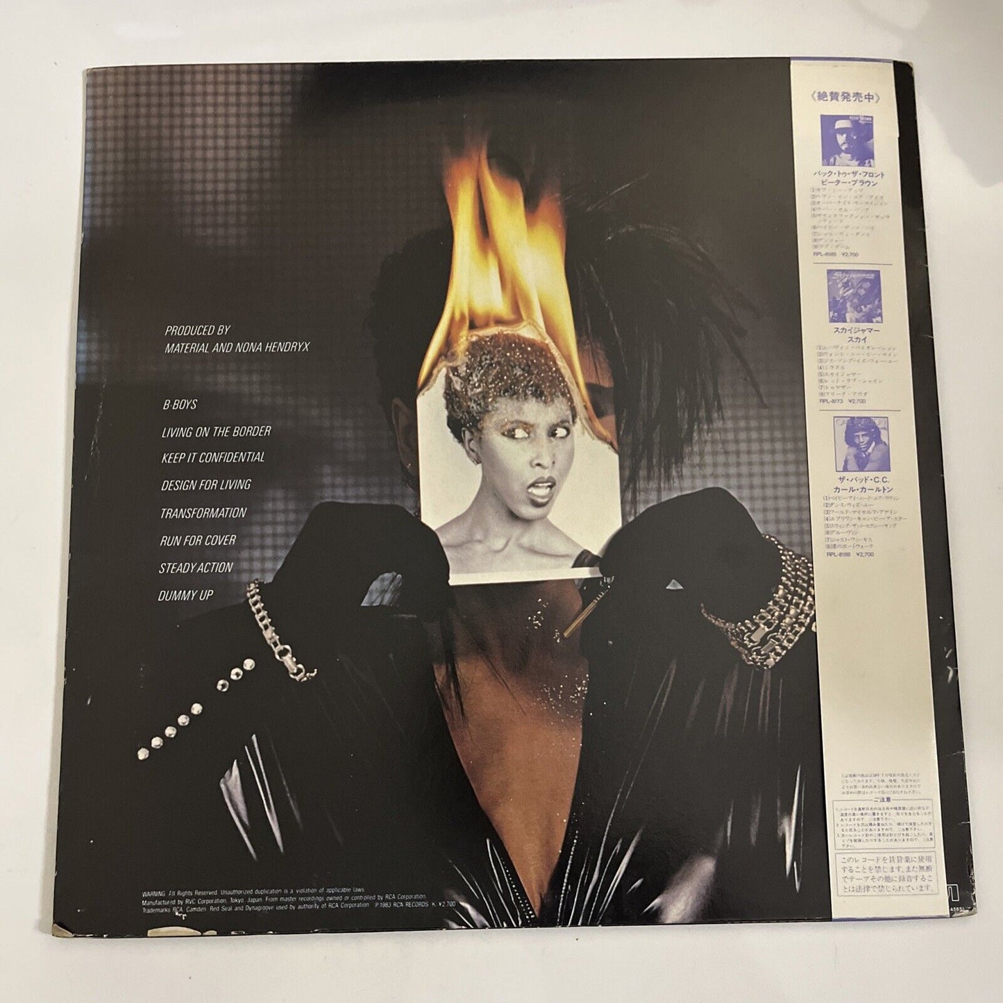 Nona Hendryx – Nona 1983 LP Vinyl Record Obi Japan RCA RPL-8191