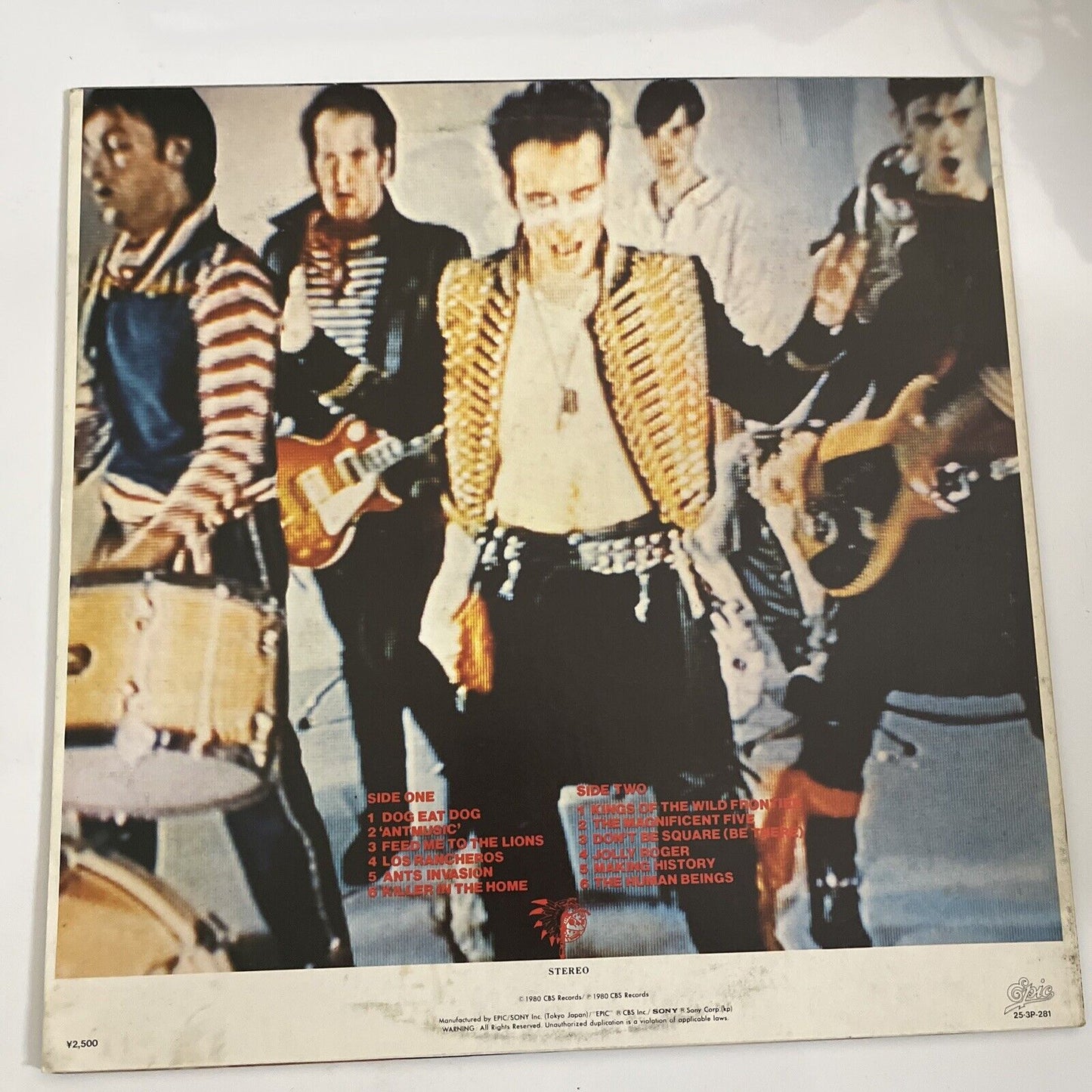 Adam And The Ants – Kings Of The Wild Frontier 1981 LP Vinyl Epic Records