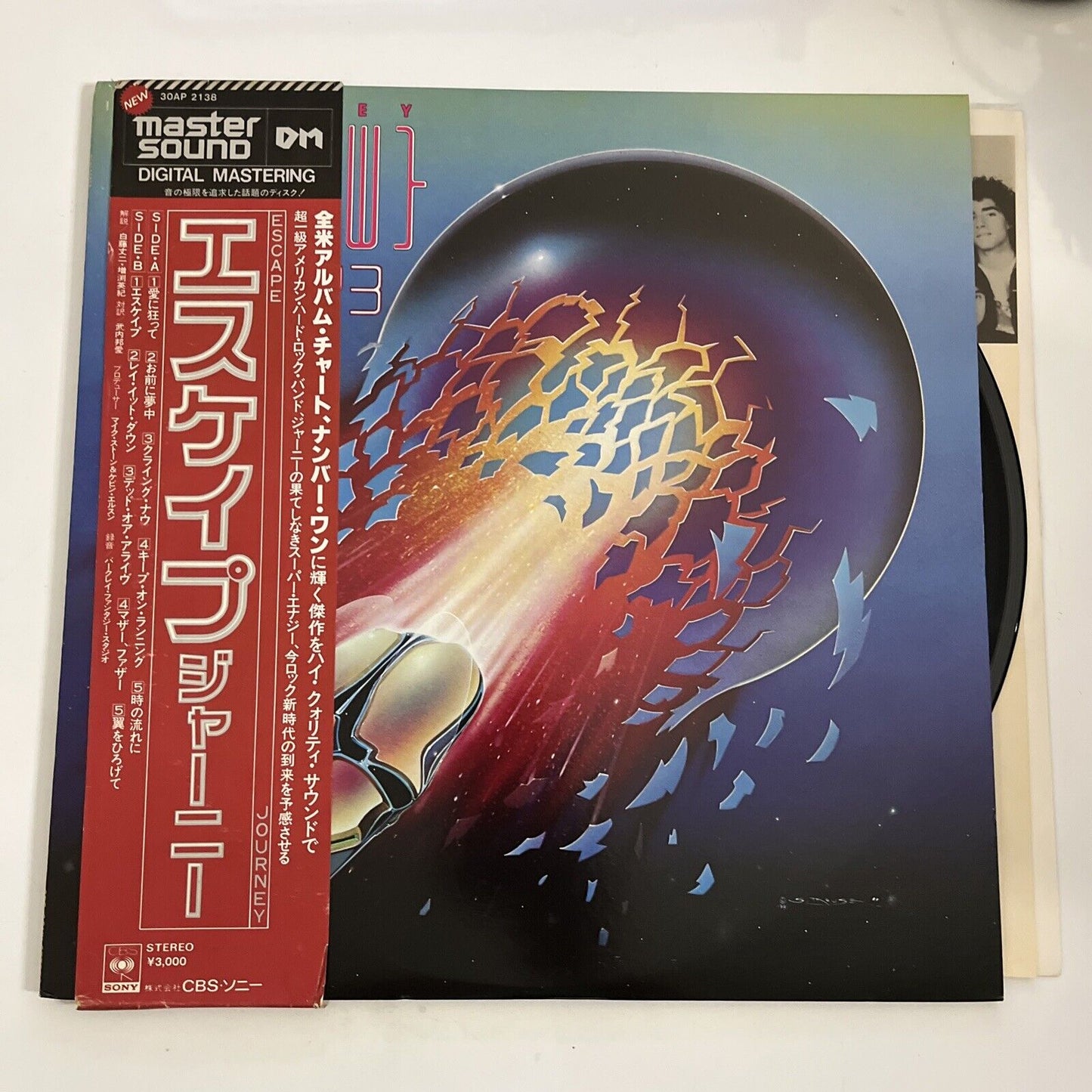 Journey – Escape 1981 LP Vinyl Record Obi Japan CBS Sony Records 30AP 2138
