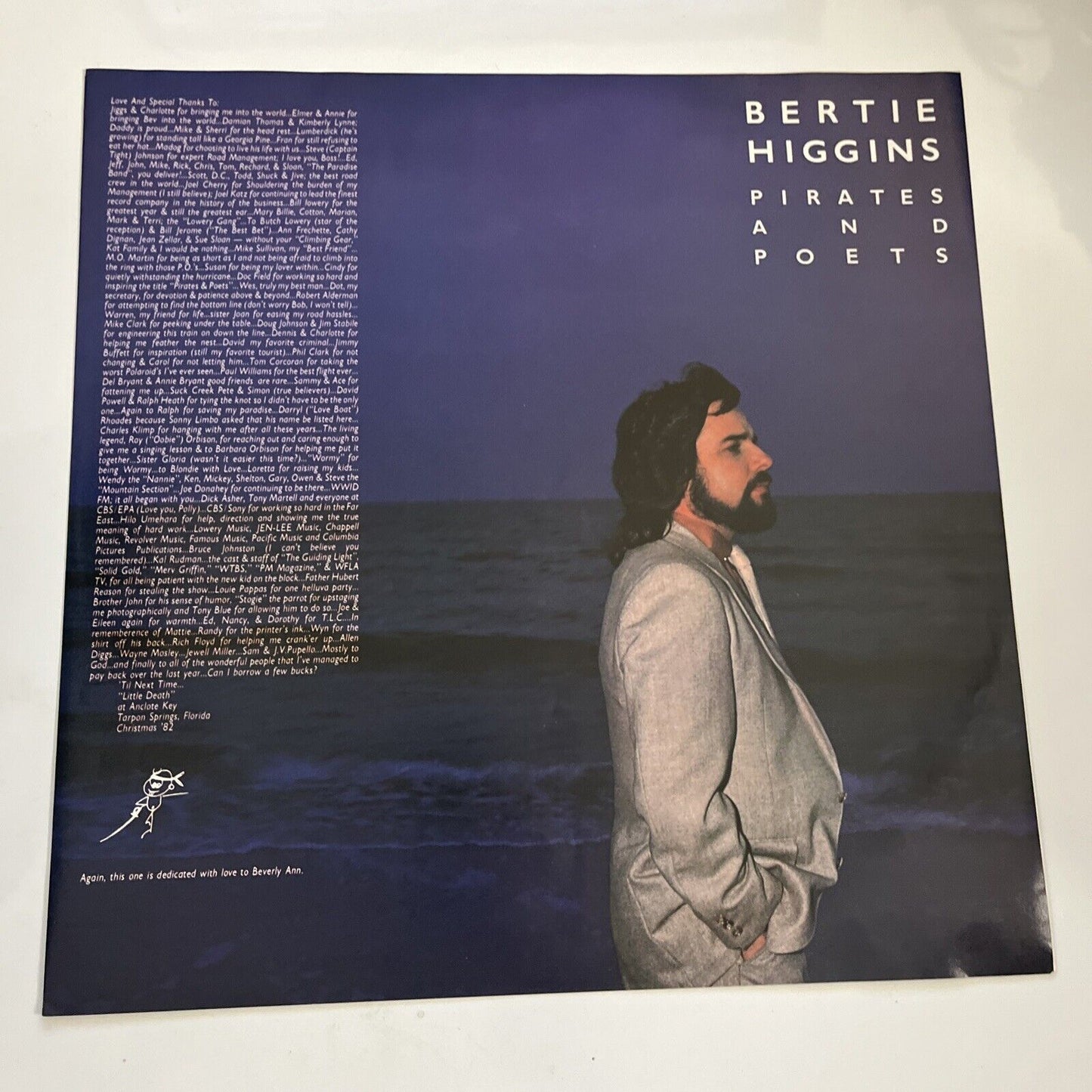 Bertie Higgins – Pirates And Poets 1983 LP Vinyl Record Obi Japan 25AP 2490