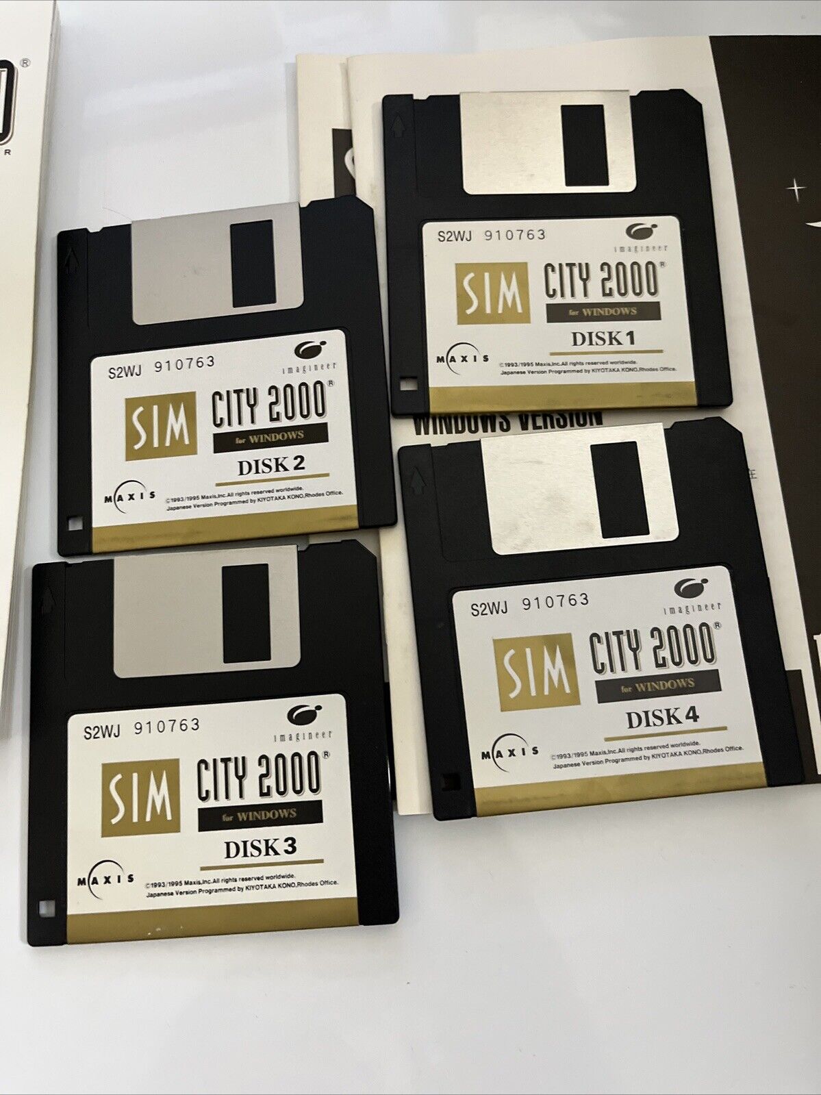 Sim City 2000 PC Japanese 1995 Floppy Disk Big Box Game Complete