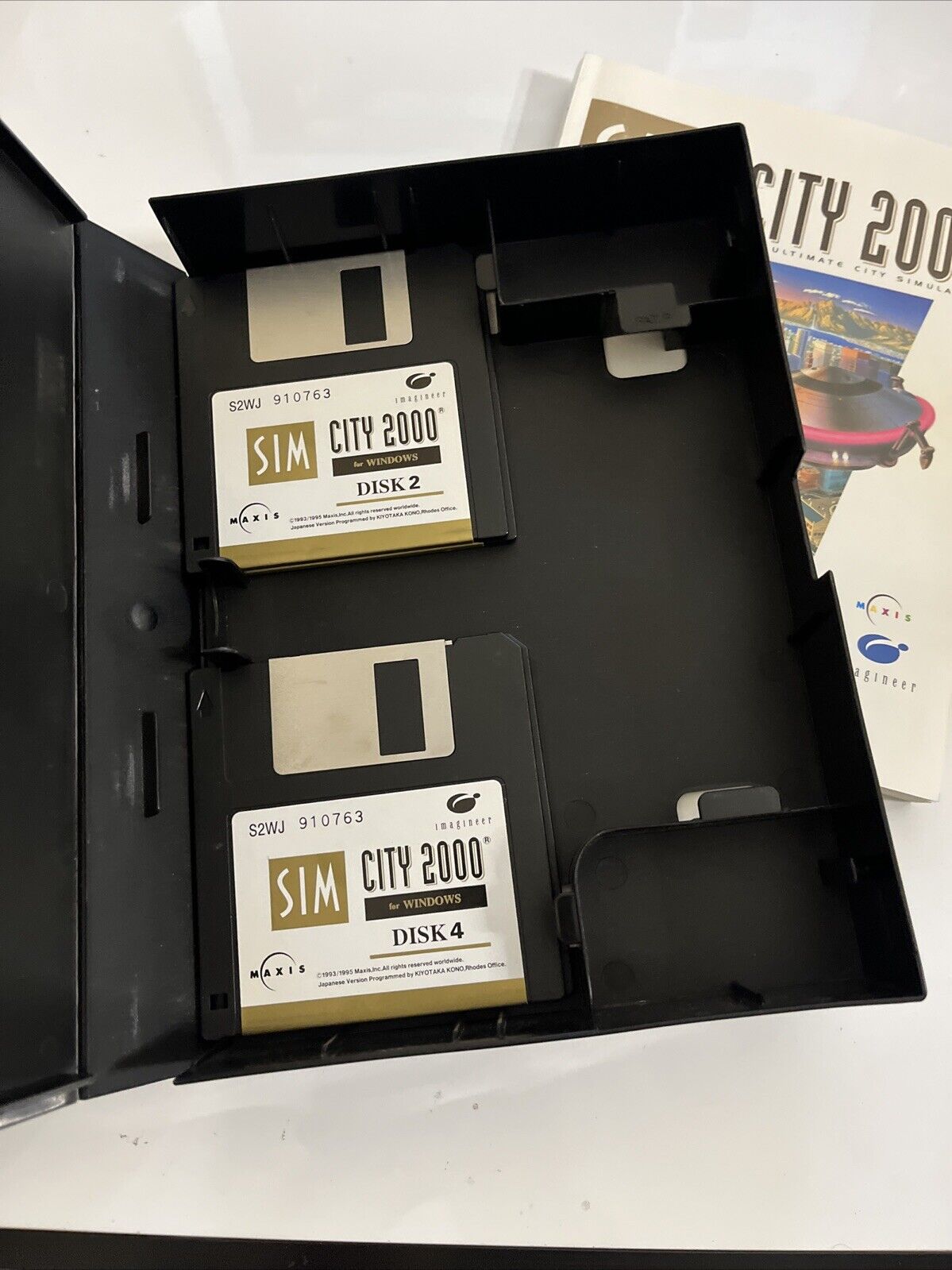 Sim City 2000 PC Japanese 1995 Floppy Disk Big Box Game Complete