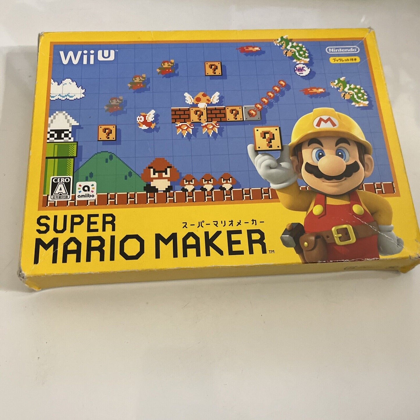 Super Mario Maker Wii U with Art Book  Nintendo WiiU 2015 NTSC-J JAPAN Complete