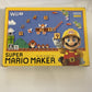 Super Mario Maker Wii U with Art Book  Nintendo WiiU 2015 NTSC-J JAPAN Complete