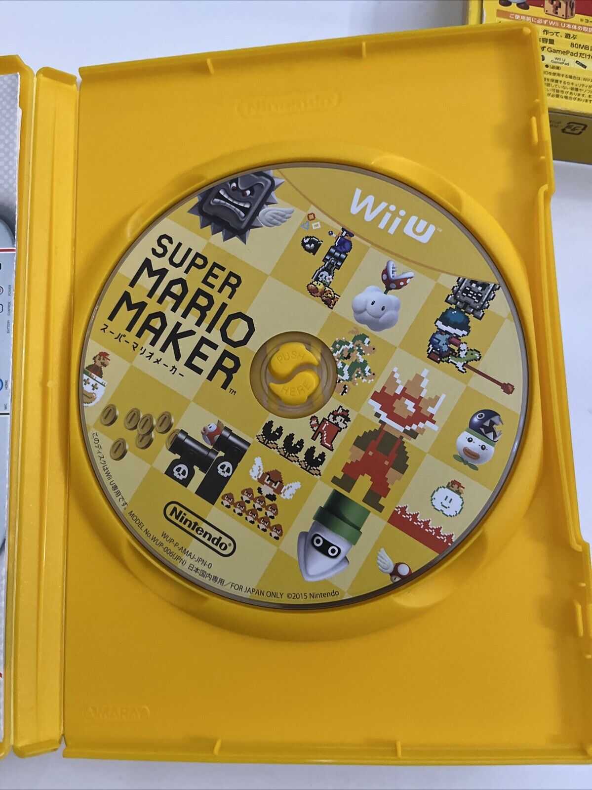 Super Mario Maker Wii U with Art Book  Nintendo WiiU 2015 NTSC-J JAPAN Complete