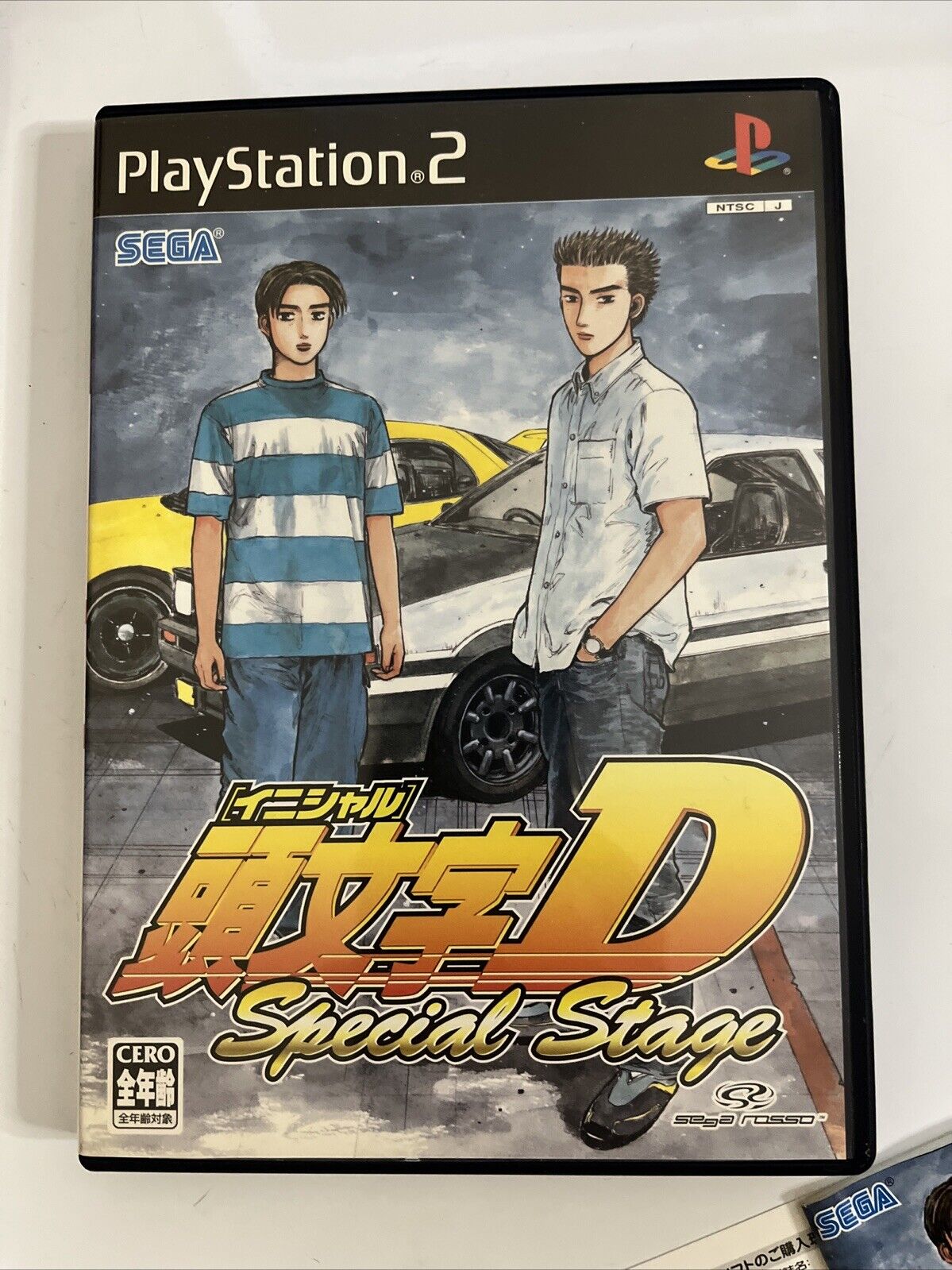 Initial D: Special Stage  PS2 Sony PlayStation NTSC-J JAPAN + Memory Card Holder
