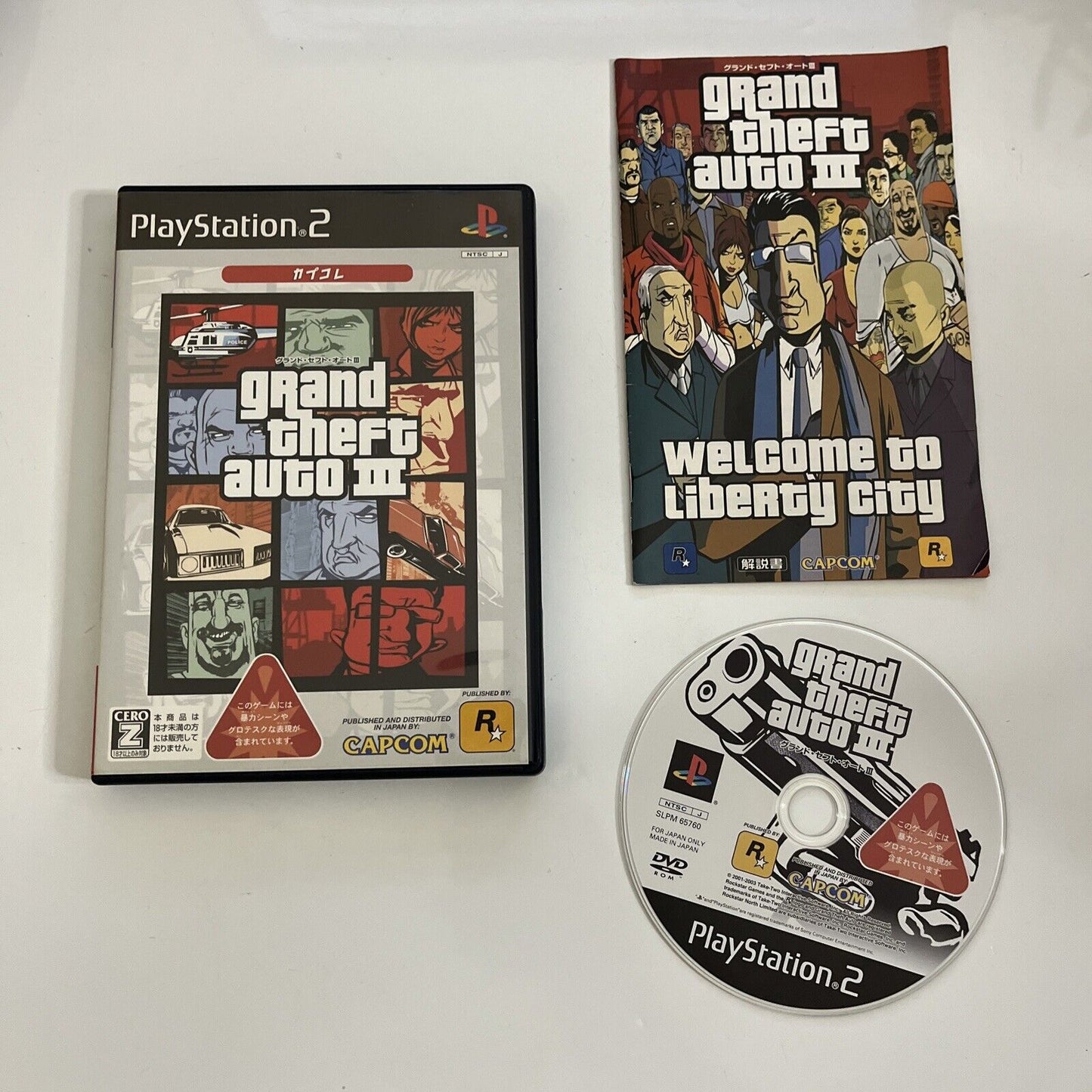 Grand Theft Auto III 3  PS2 Sony PlayStation NTSC-J JAPAN Game Complete